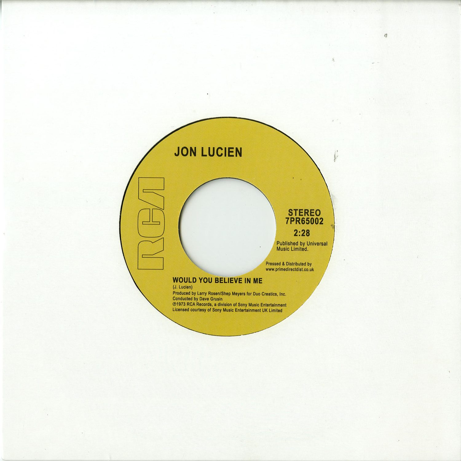 Jon Lucien - WOULD YOU BELIEVE IN ME / KUENDA 