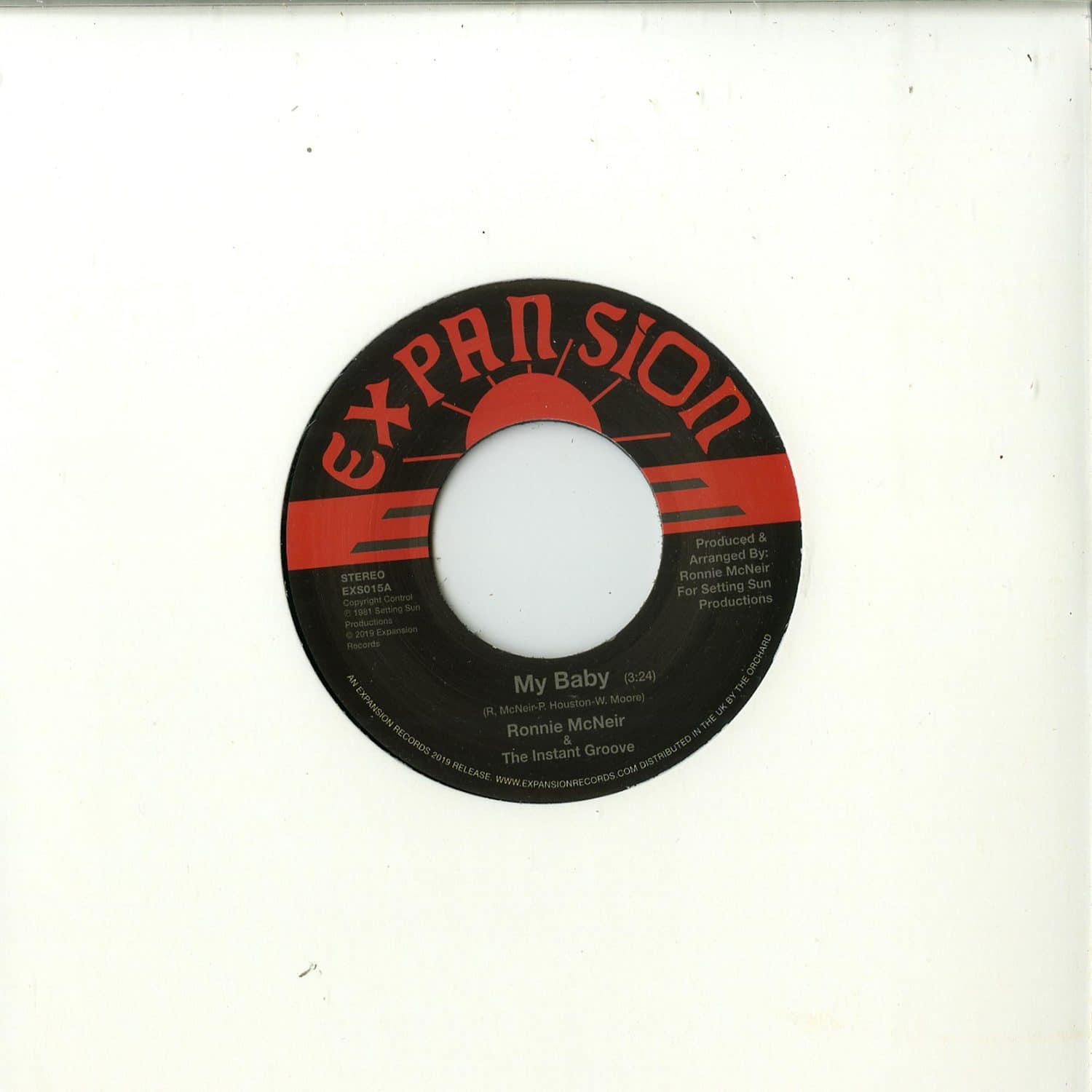 Ronnie McNeir - MY BABY / HOLD ON 