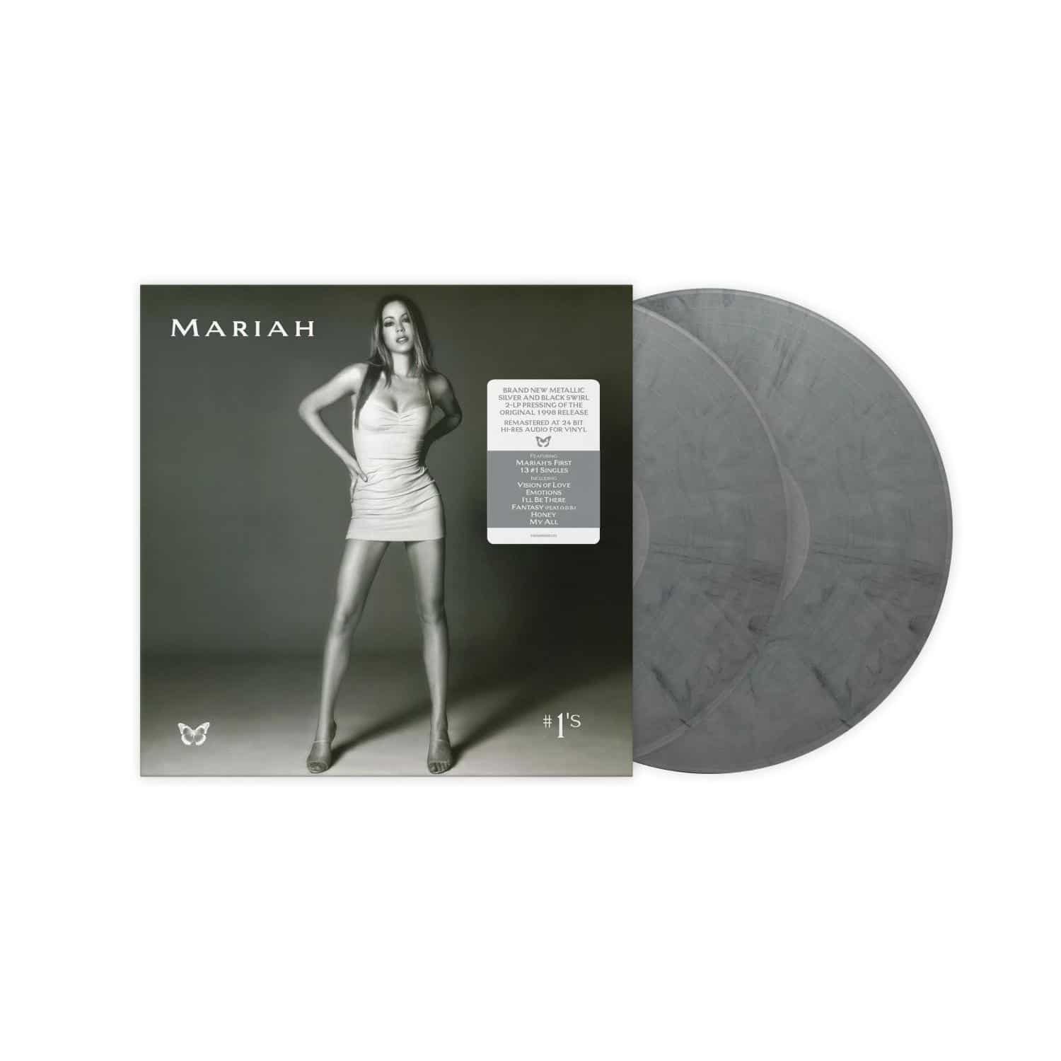 Mariah Carey - 1 S / METALLIC SILVER / BLACK SWIRL VINYL