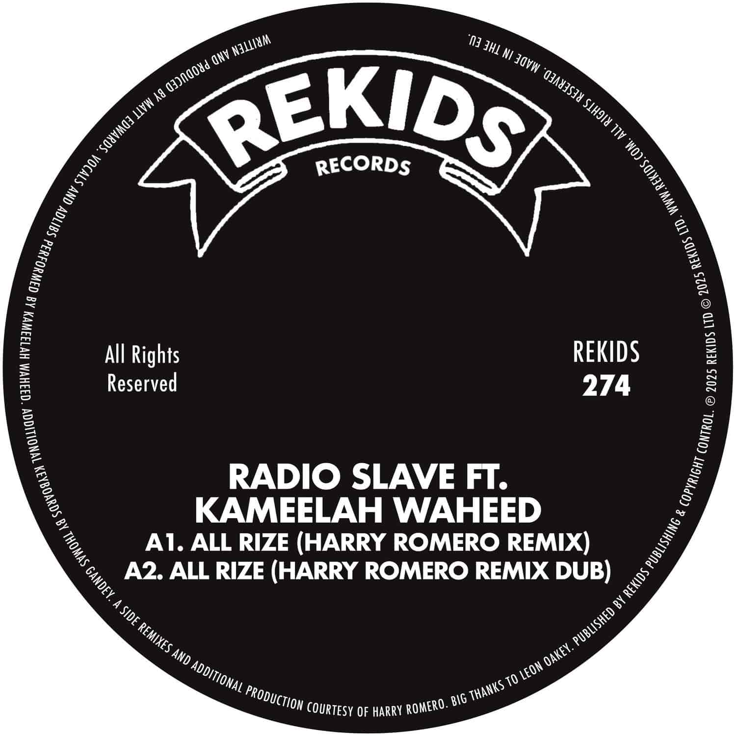 Radio Slave Ft Kameelah Waheed - ALL RIZE 