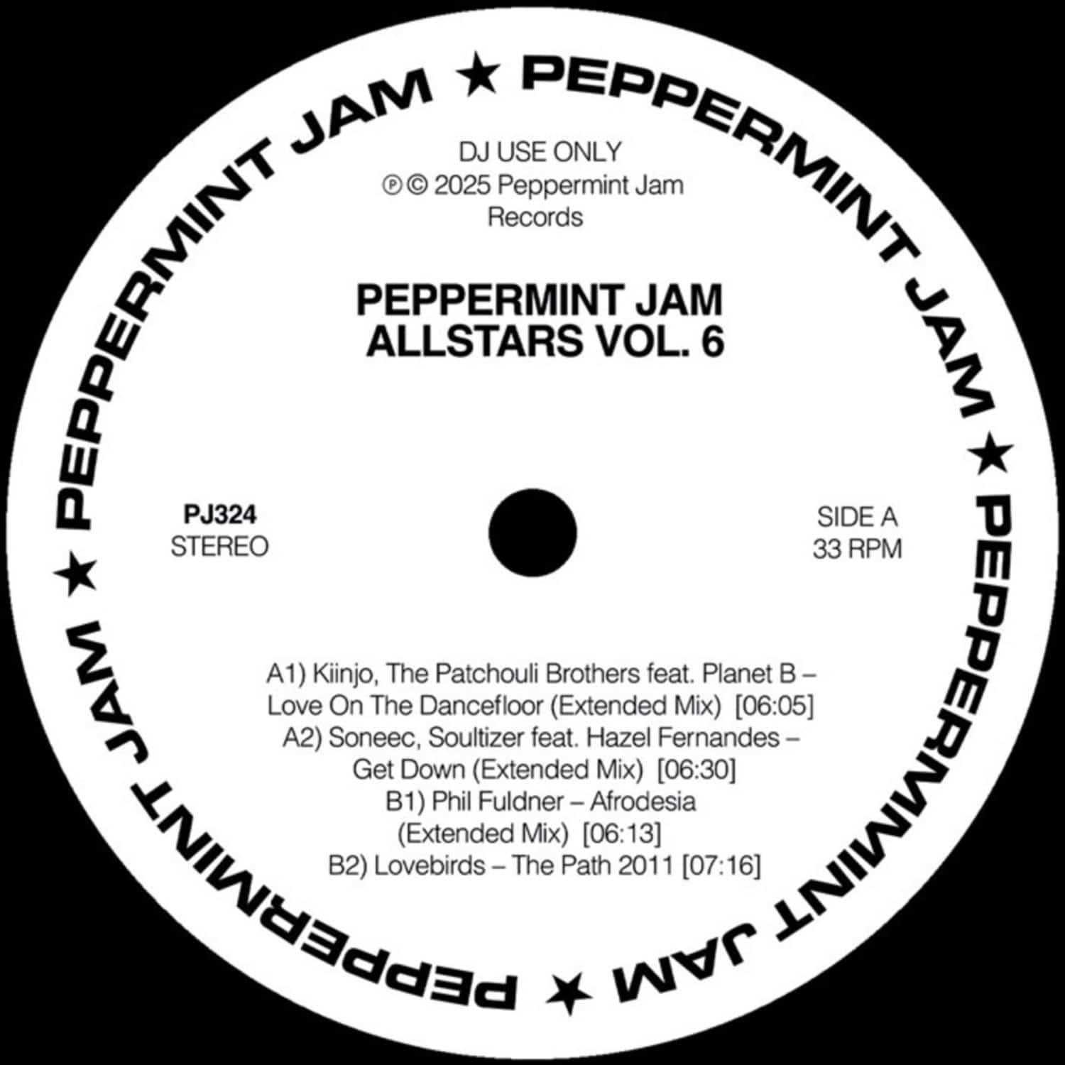 Kiinjo, The Patchouli Brothers / Soneec & Soultizer / Phil Fuldner / Lovebirds - PEPPERMINT JAM ALLSTARS VOL.6