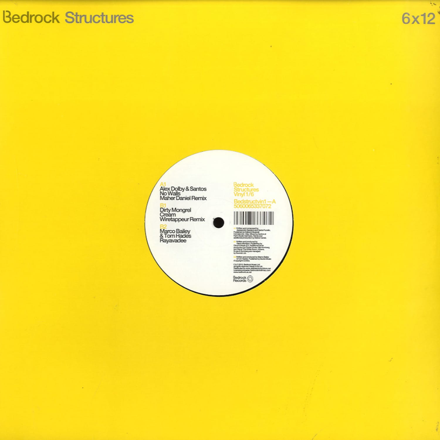 Various Artists - BEDROCK STRUCTURES SAMPLER 1 OF 6