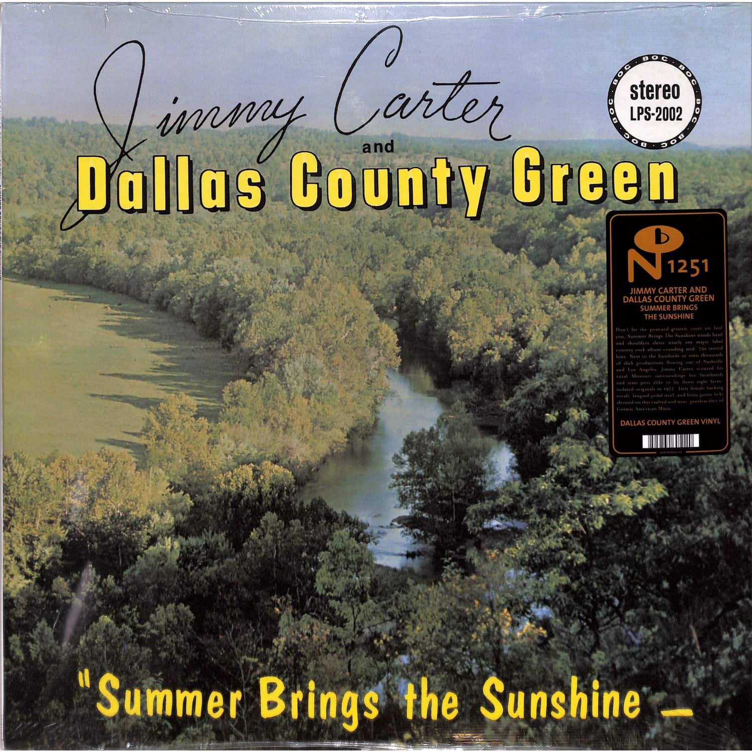 Jimmy Carter & The Dallas County Green - SUMMER BRINGS THE SUNSHINE 