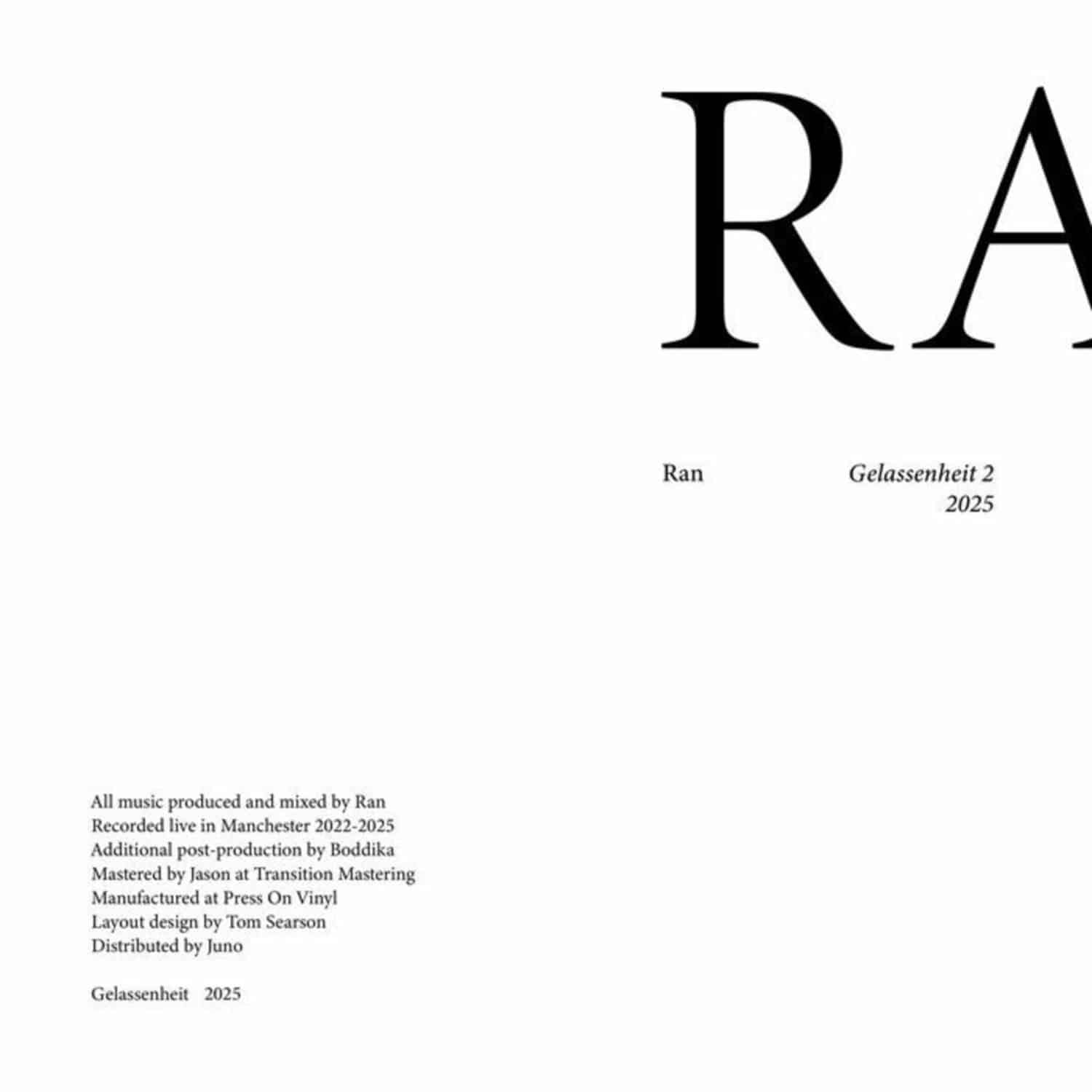 Ran - GELASSENHEIT 2