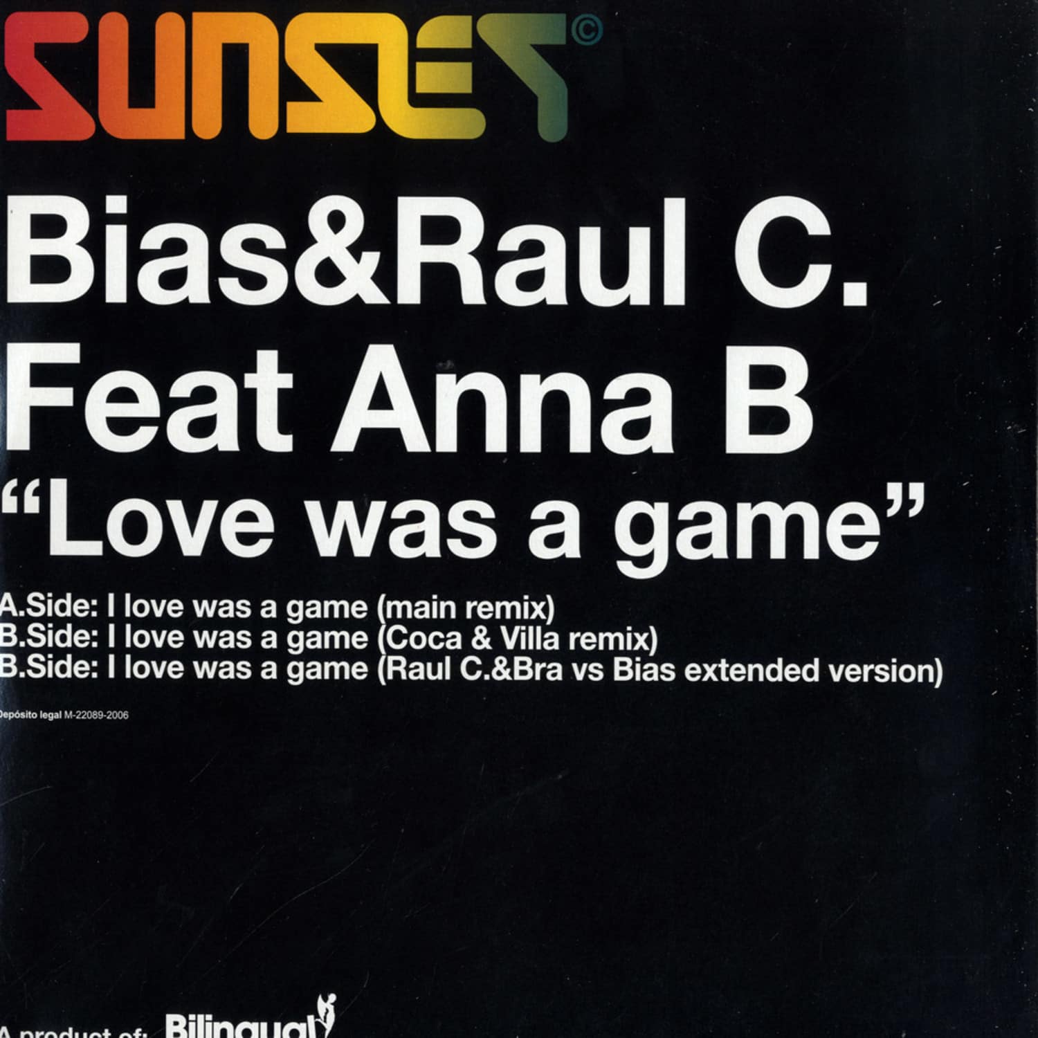 Bias & Raul C ft. Anna B - LOVE WAS A GAME
