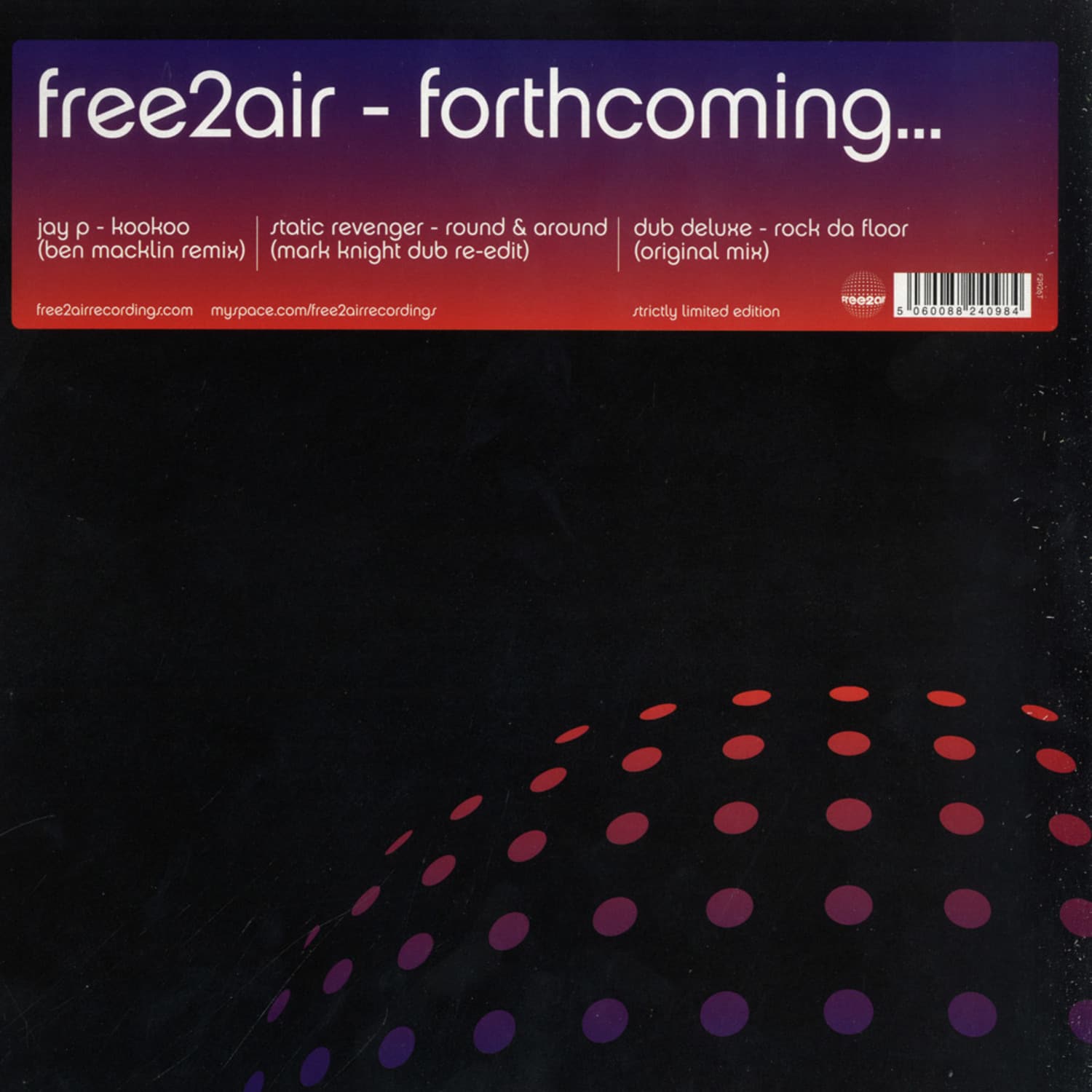 Various - FREE 2 AIR - FORTHCOMING...
