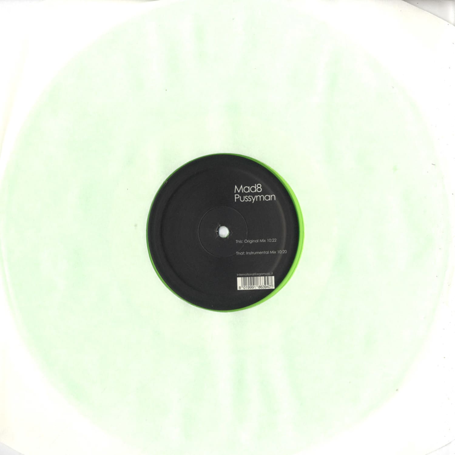 Mad 8 - PUSSYMAN - GREEN COLOURED VINYL