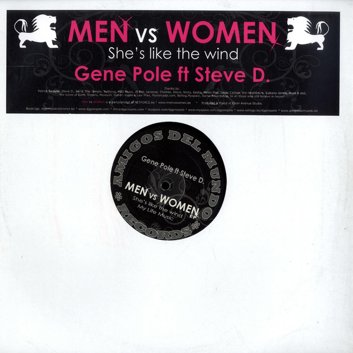 Men Vs. Women feat. Gene Pole & Steve D - SHE S LIKE THE WIND