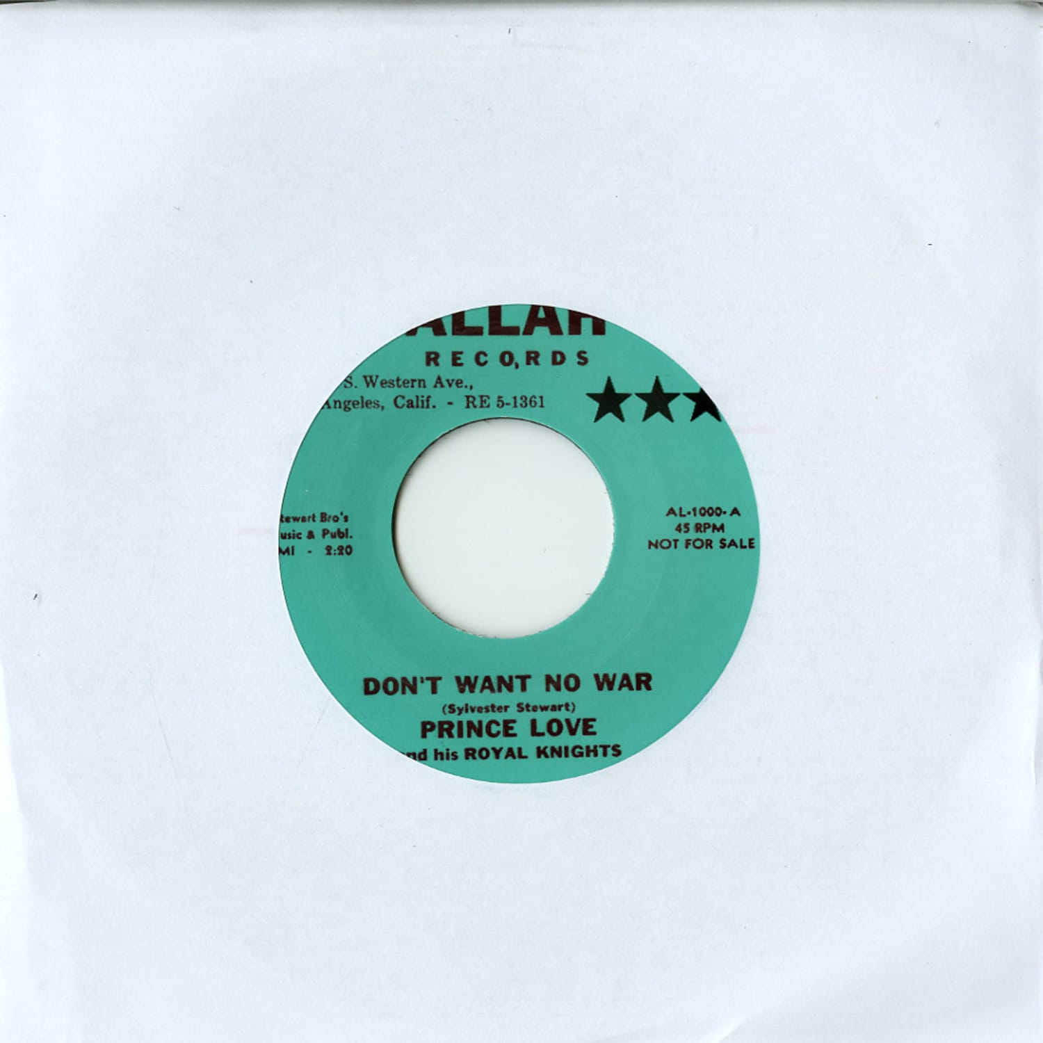 Prince Love - DON T WANT NO WAR / THE STOMP 
