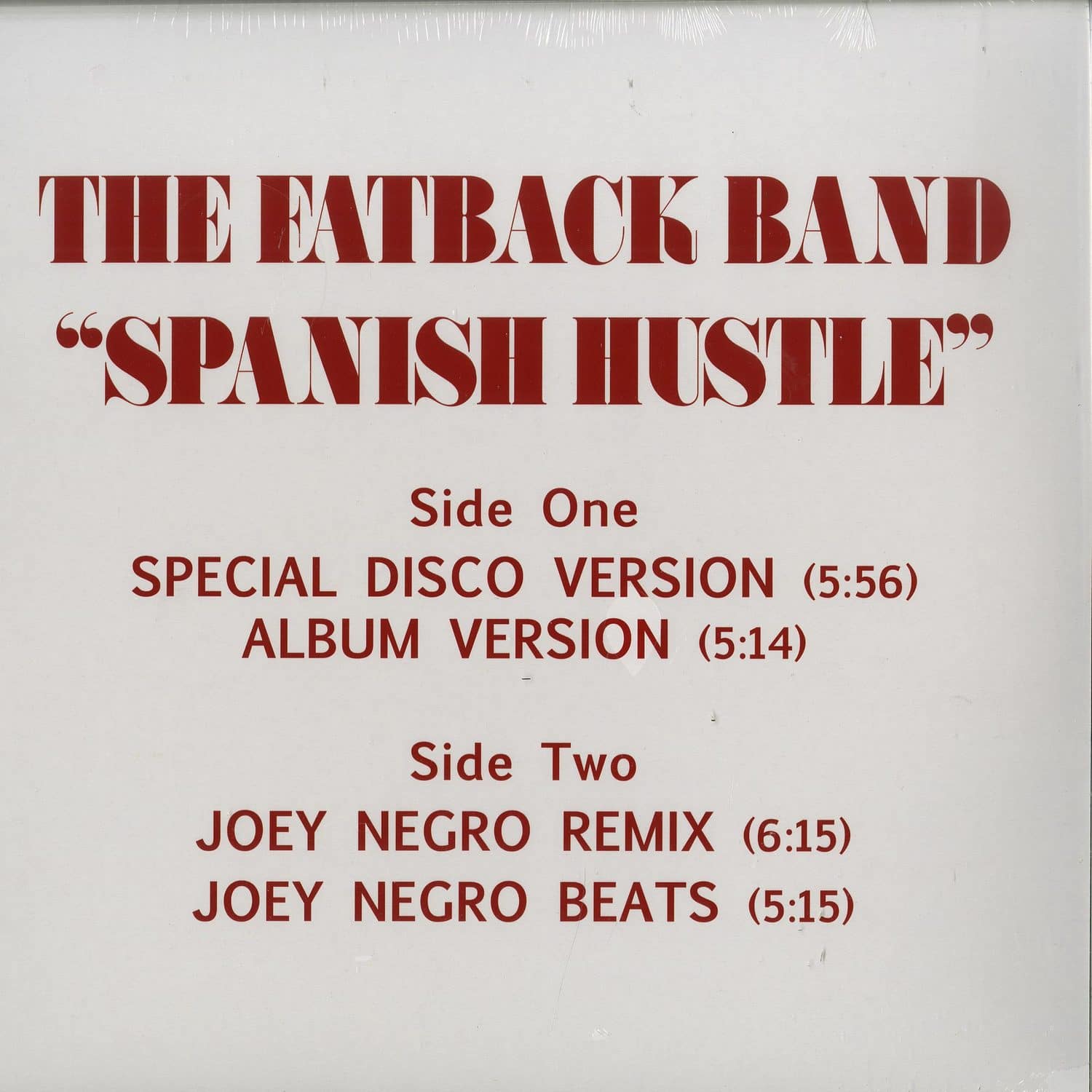 The Fatback Band - SPANISH HUSTLE