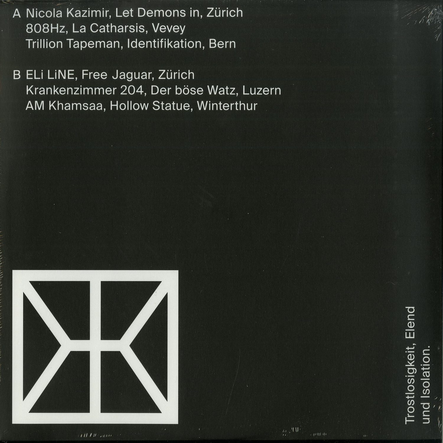 Various Artists - SCHWARZE SCHWEIZ / SUISSE SOMBE / SVIZZERA SCURA PT.1