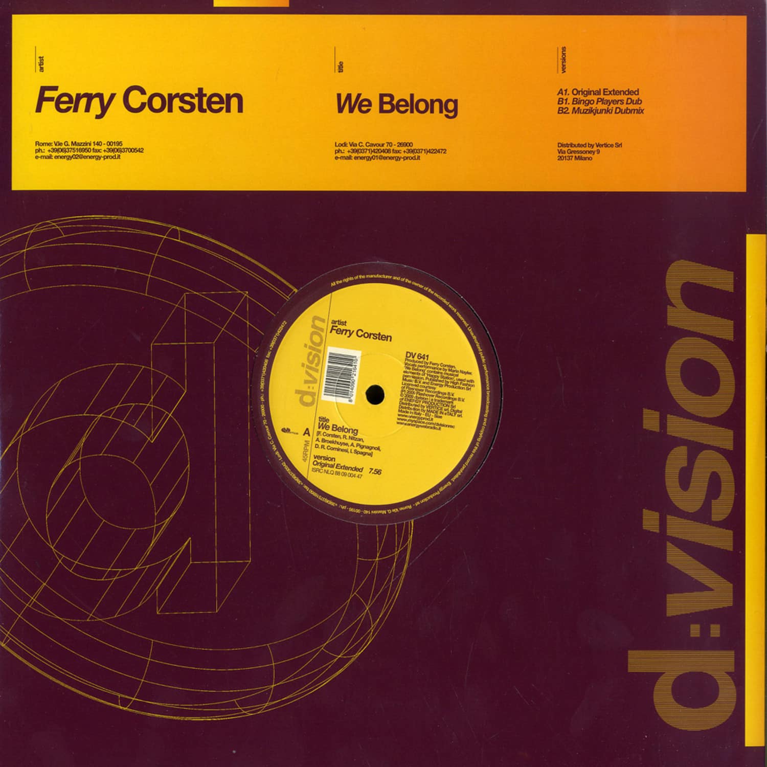 Ferry Corsten - WE BELONG