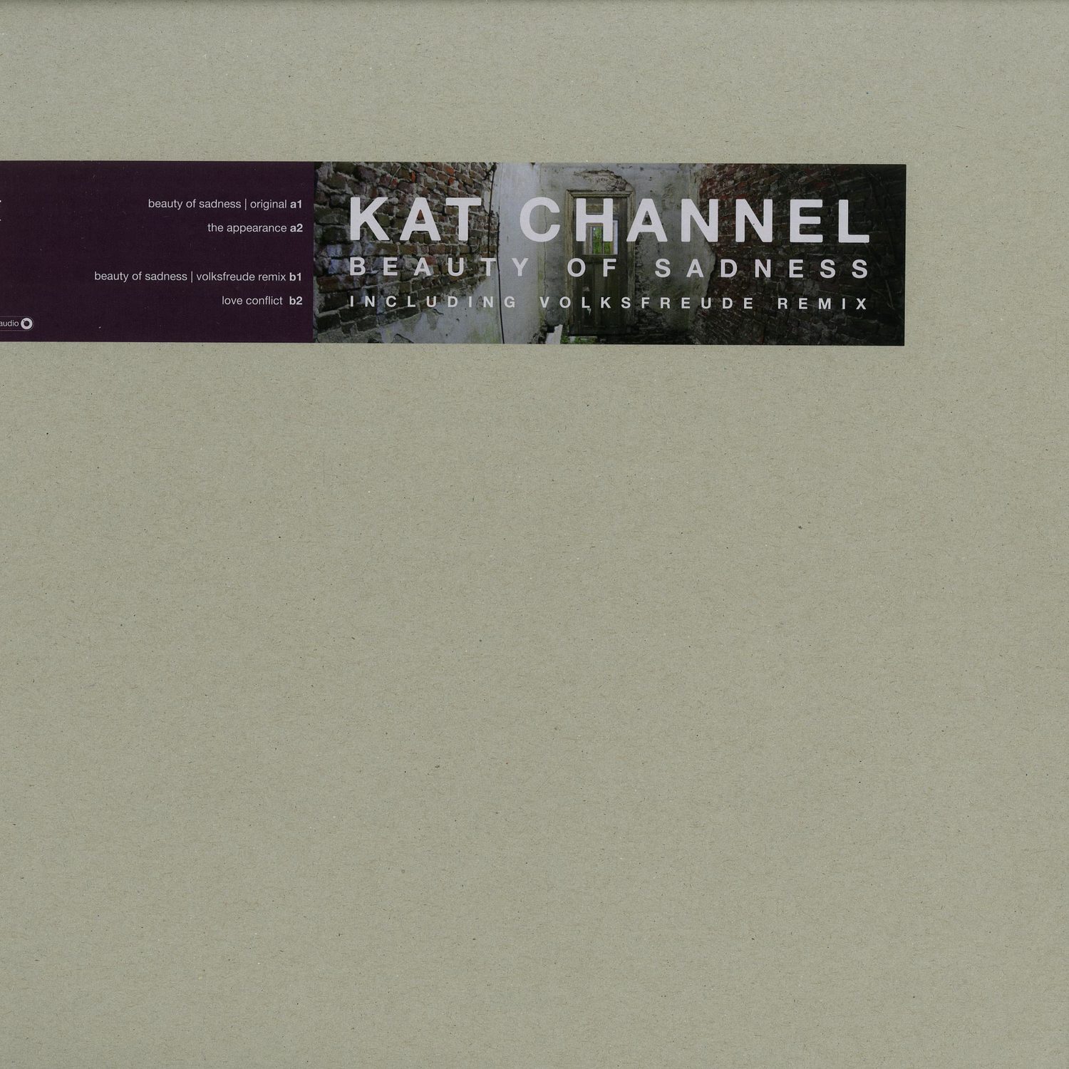Kat Channel - BEAUTY OF SADNESS EP