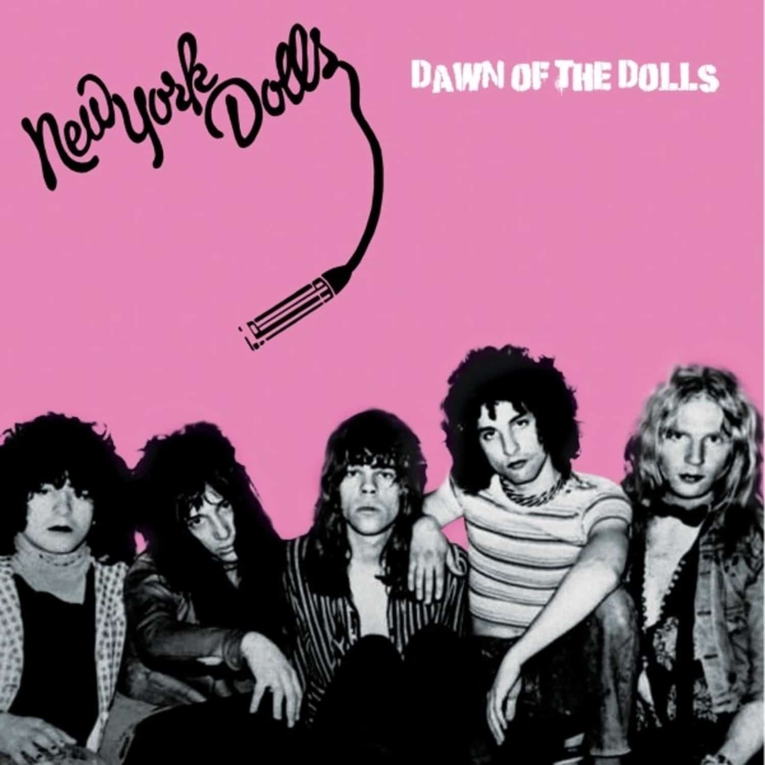 New York Dolls - DAWN OF THE DOLLS PINK / BLACK SPLIT 