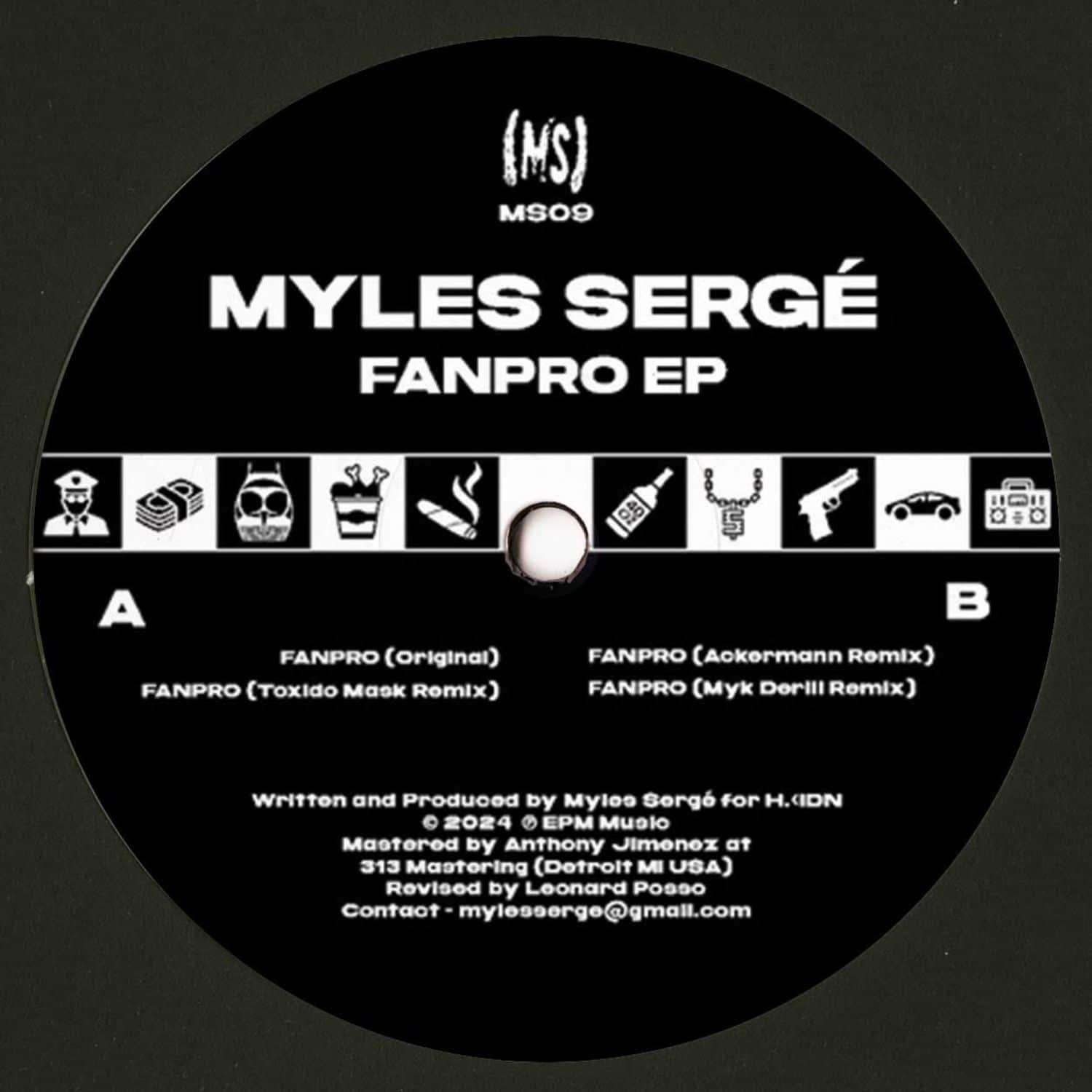 Myles Serge, Toxido Mask, Ackermann, Myk Derill - FANPRO EP