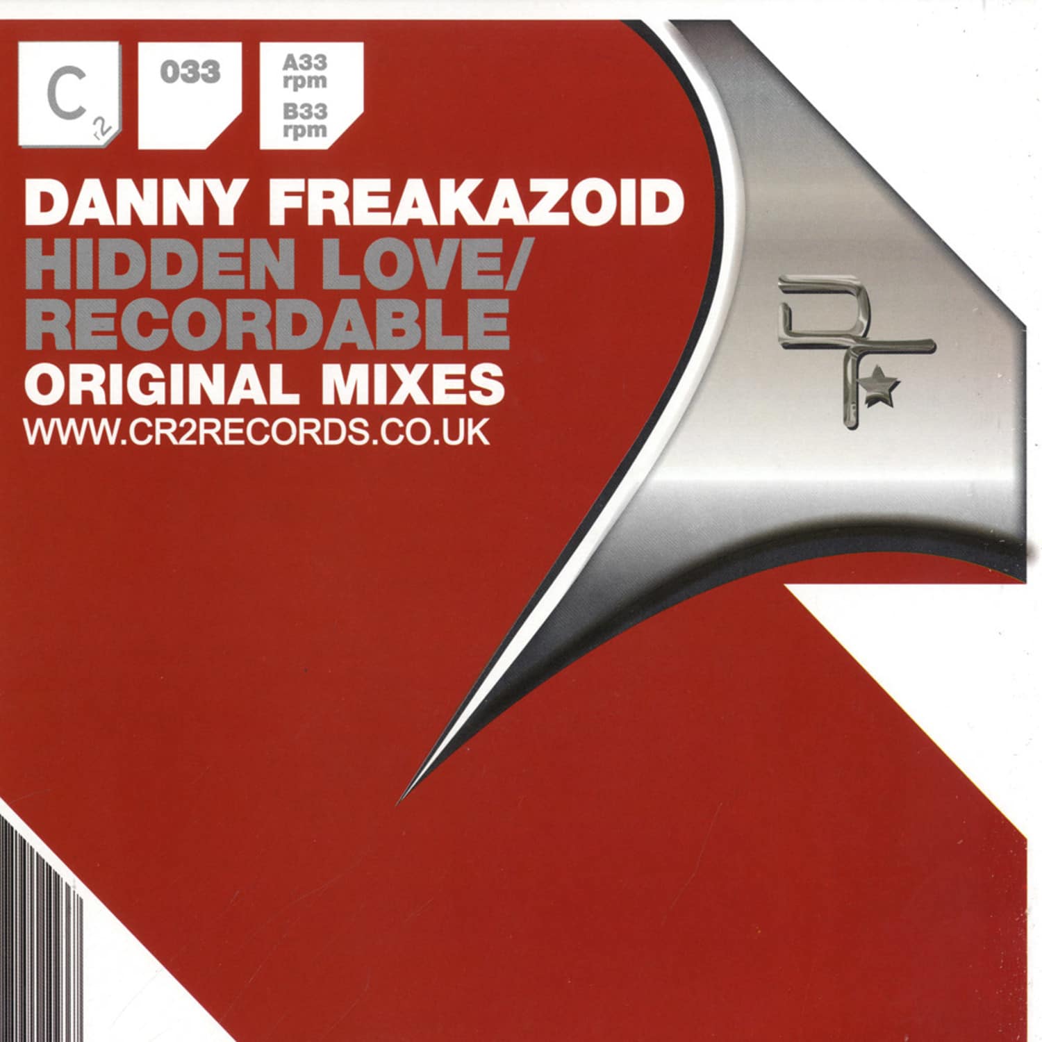 Danny Freakazoid - HIDDEN LOVE / RECORDABLE