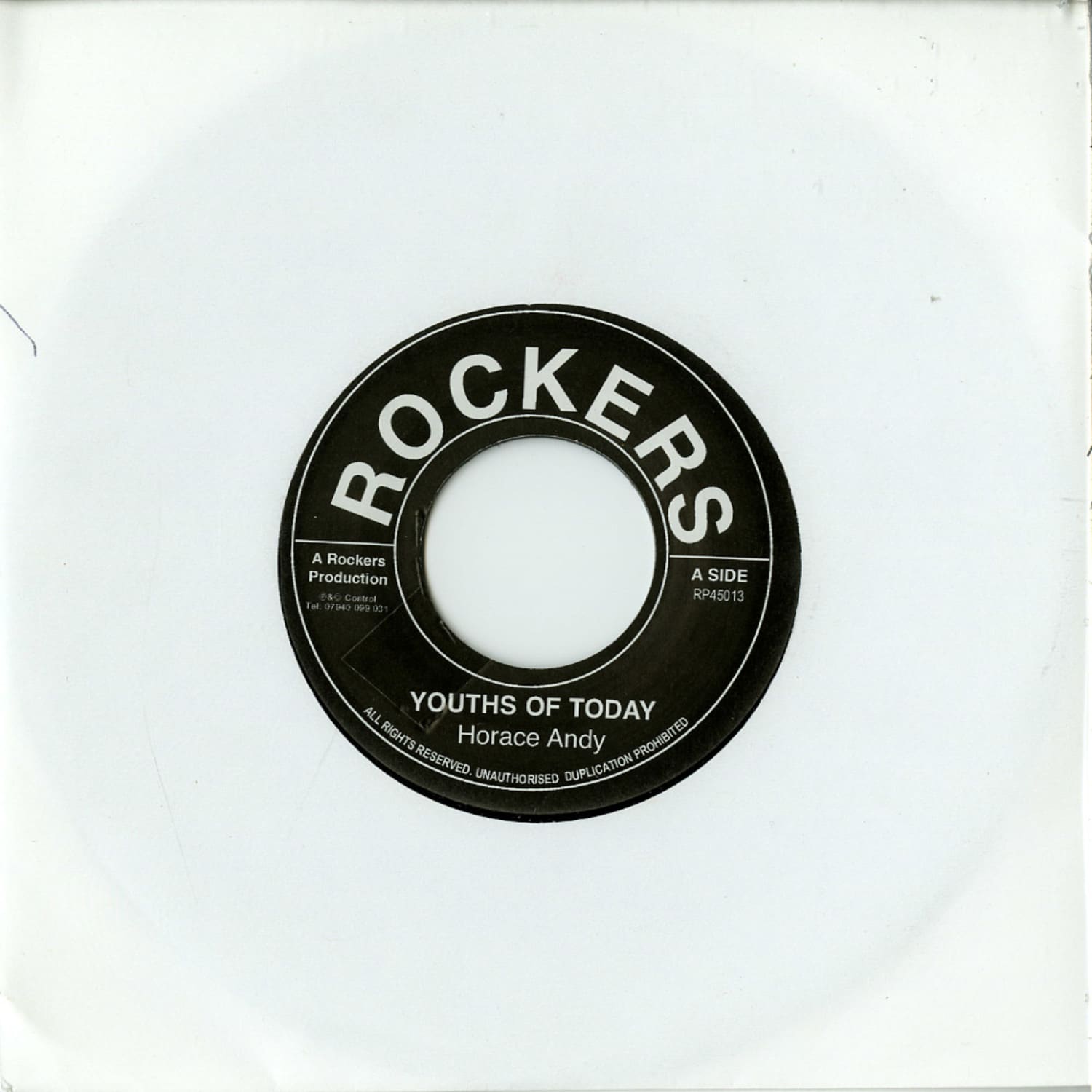 Horace Andy / Rockers All Stars - YOUTHS OF TODAY / ROCKERS YOUTH 