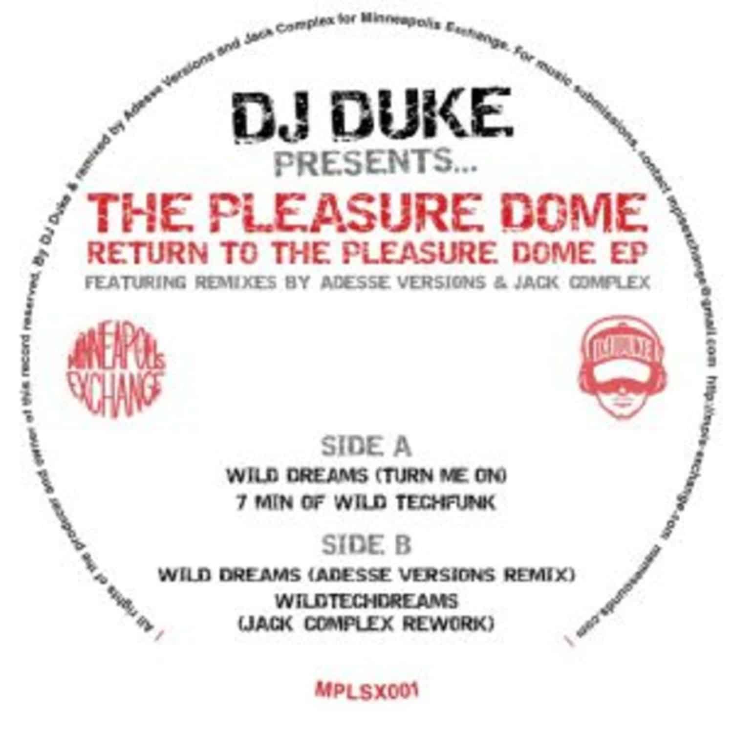 DJ Duke Presents The Pleasure Dome - RETURN TO THE PLEASURE DOME EP 