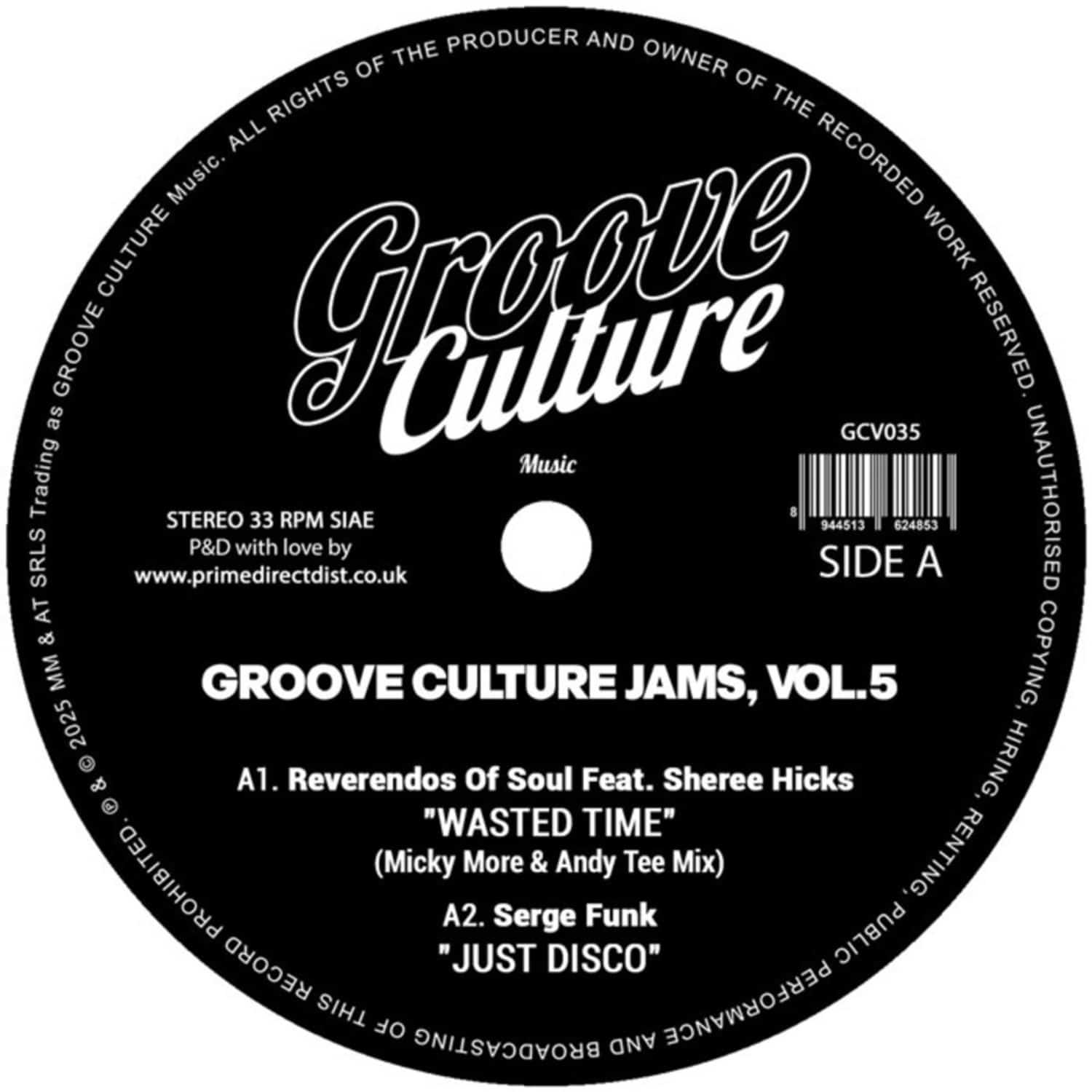 Micky More & Andy Tee / Serge Funk / Reverendos Of Soul - GROOVE CULTURE JAMS VOL.5