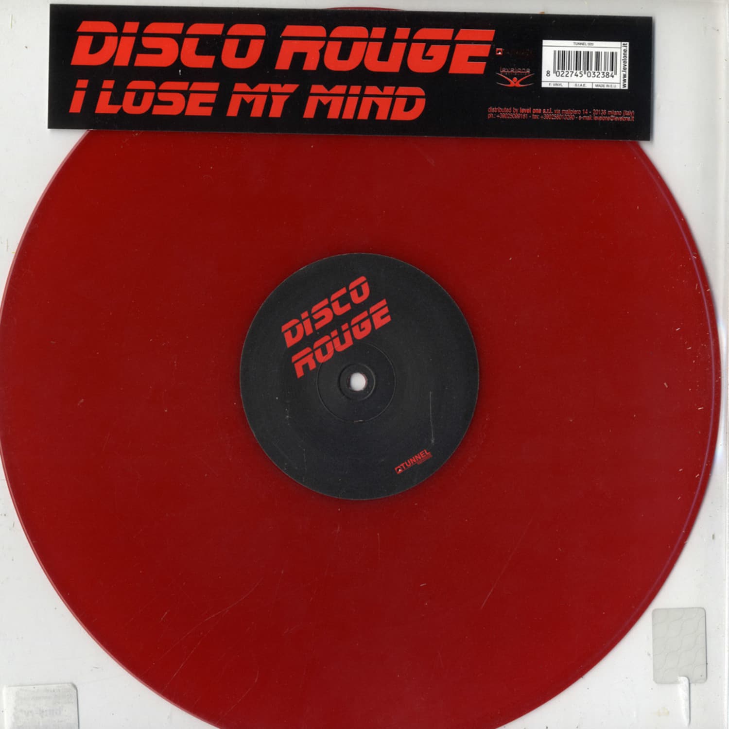 Disco Rouge - I LOST MY MIND RED VINYL