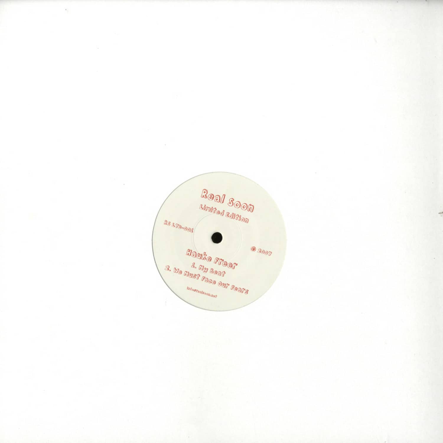 Hauke Freer - MY BEAT / WE MUST FACE OUR FEARS