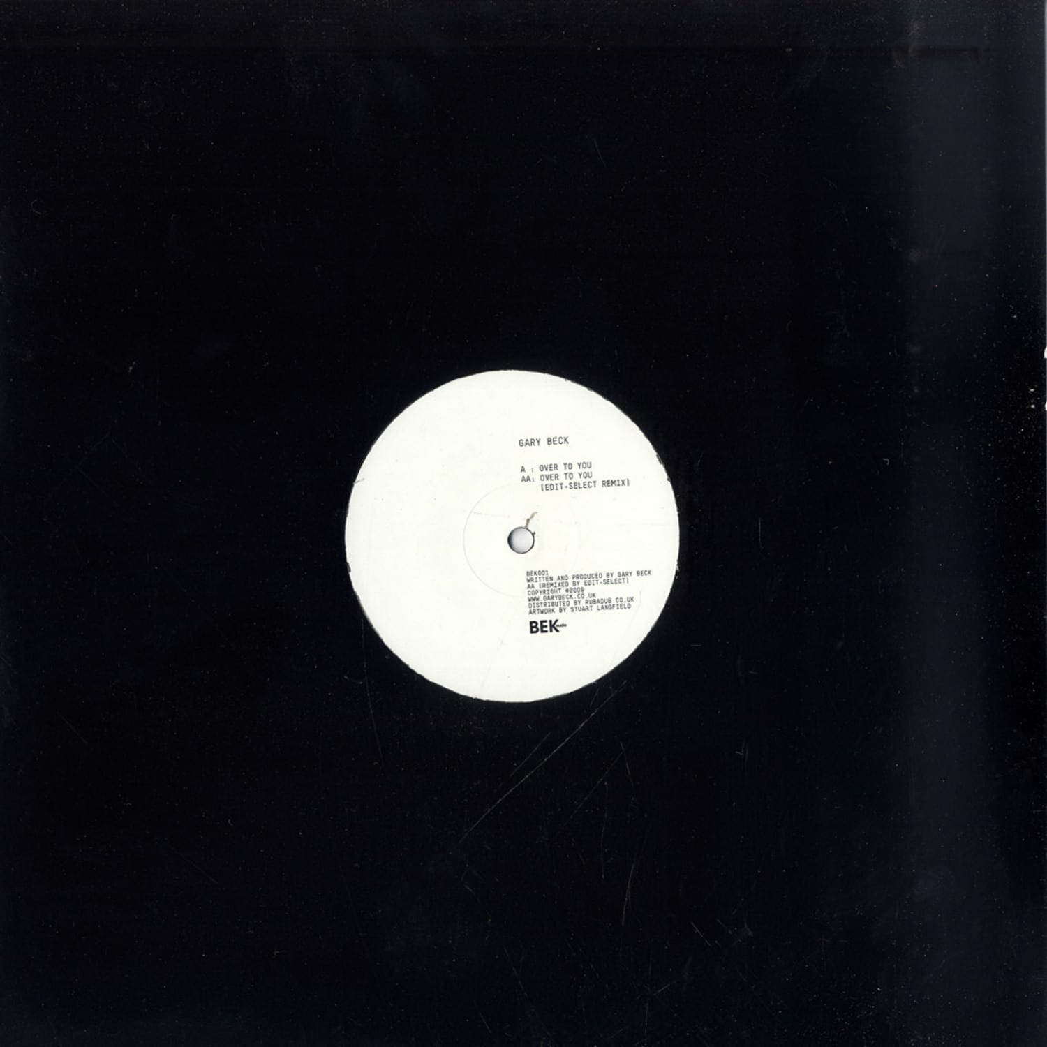 Gary Beck - OVER TO YOU 