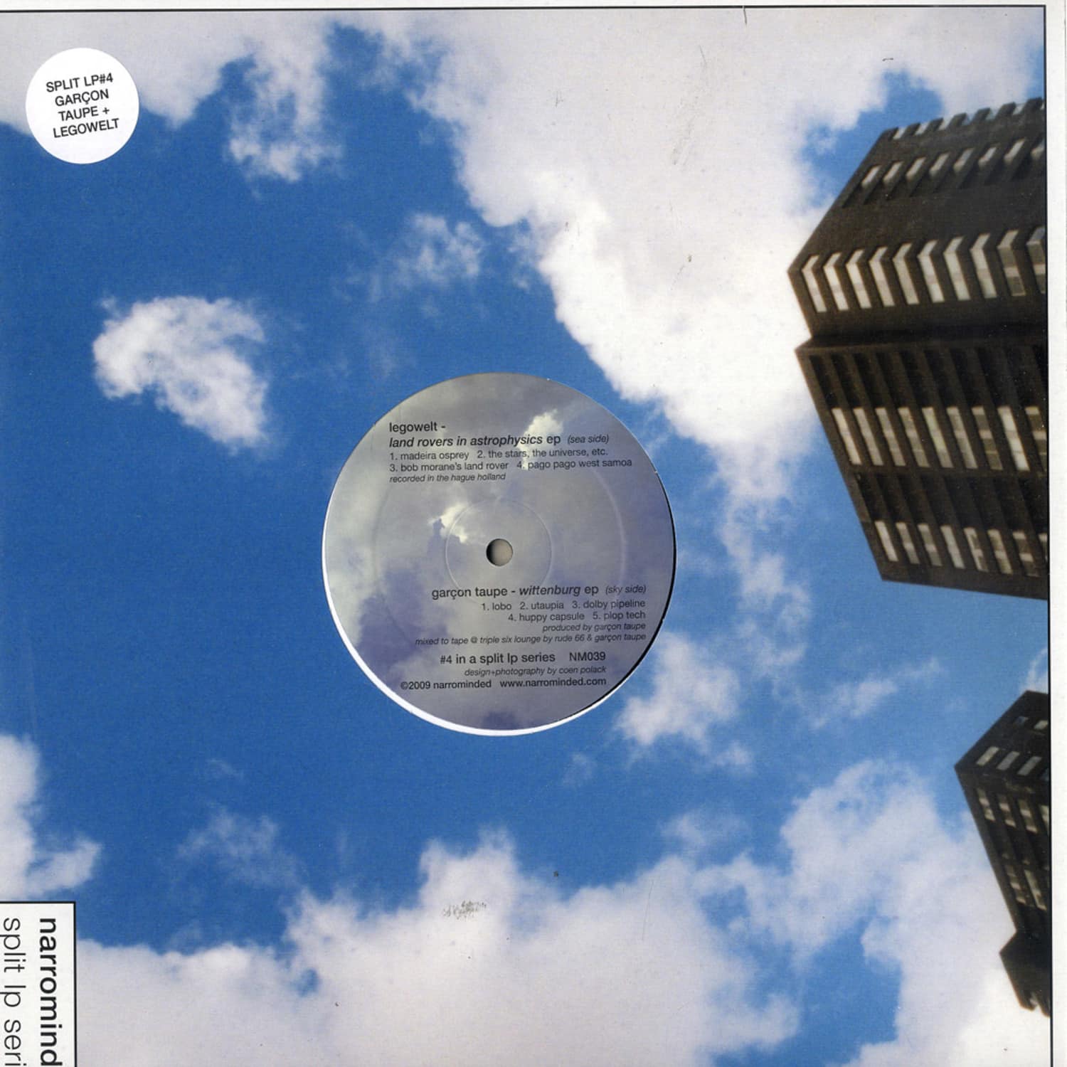 Legowelt / Garcon Taupe - NARROMINDED SPLIT LP SERIES VOL.4