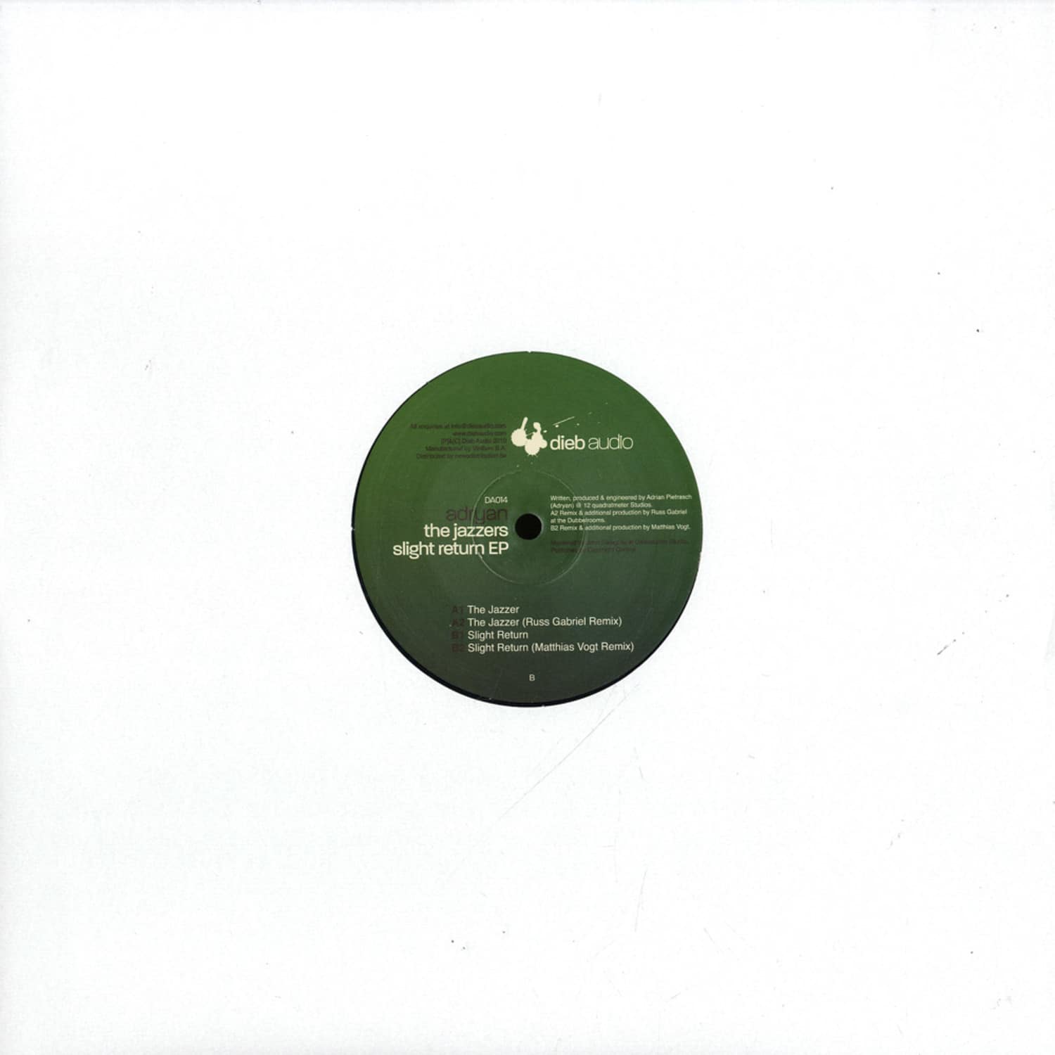 Adryan - THE JAZZERS SLIGHT RETURN EP 