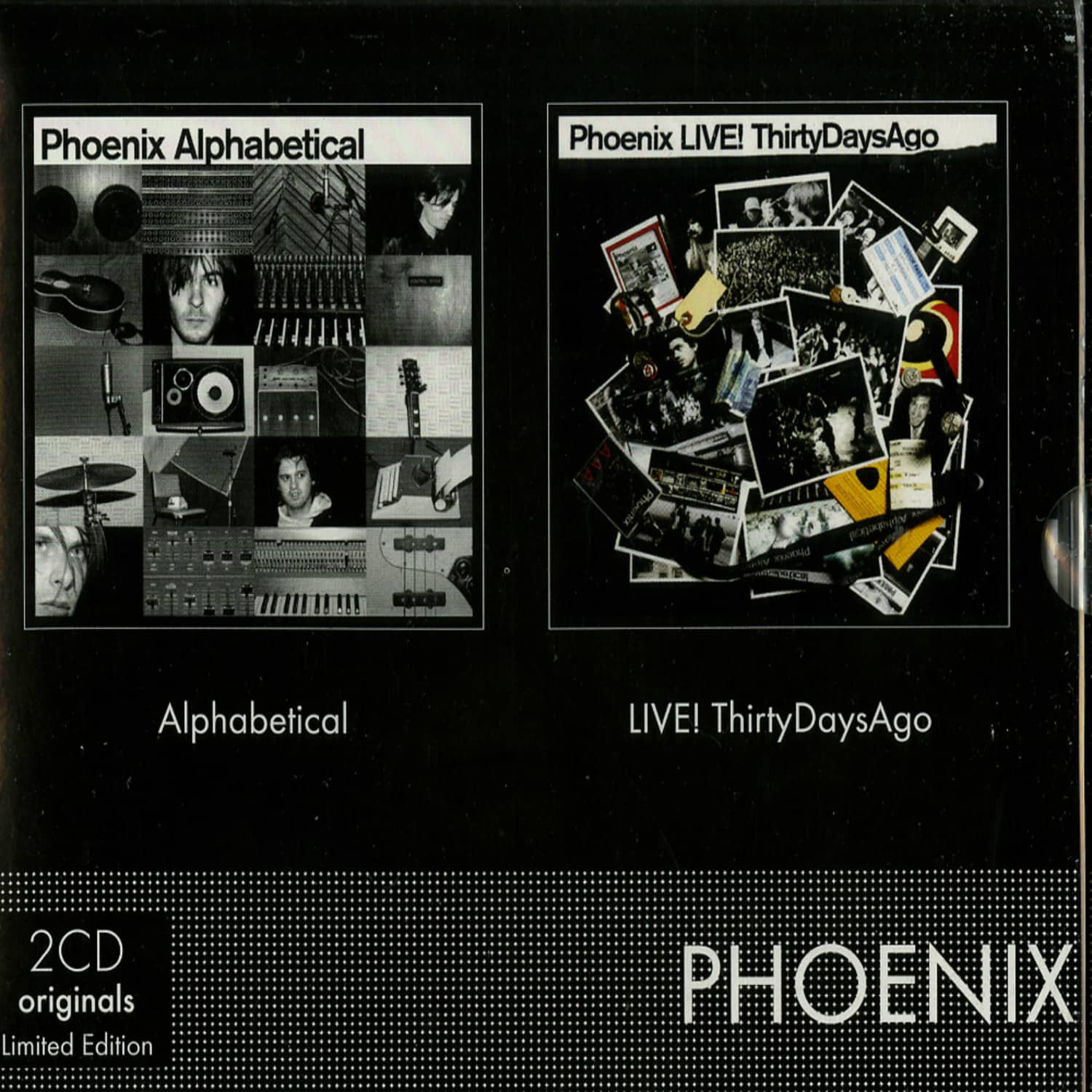 Phoenix - COFFRET ALPHABETICAL & PHOENIX LIVE! THIRTY DAYS AGO 