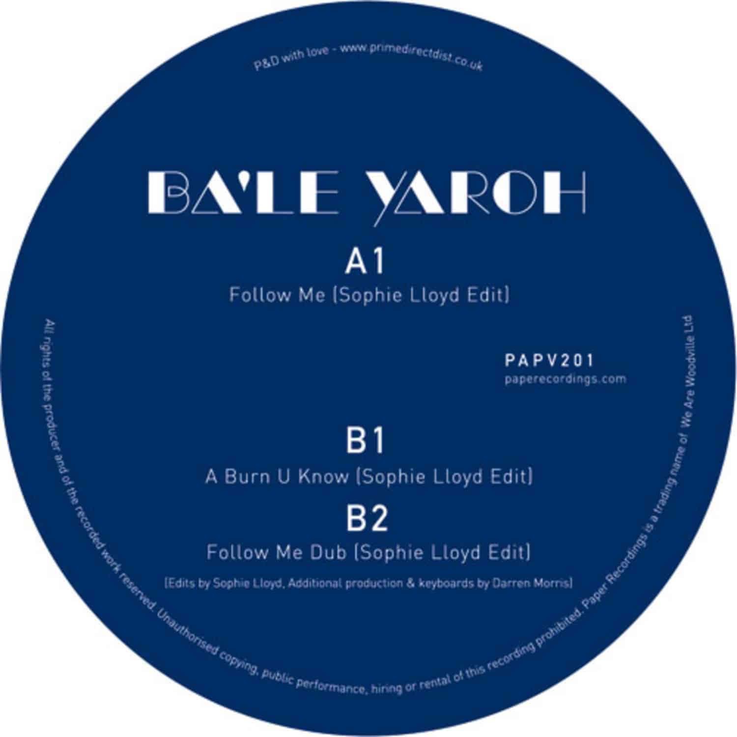 Sophie Lloyd - BA LE YAROH