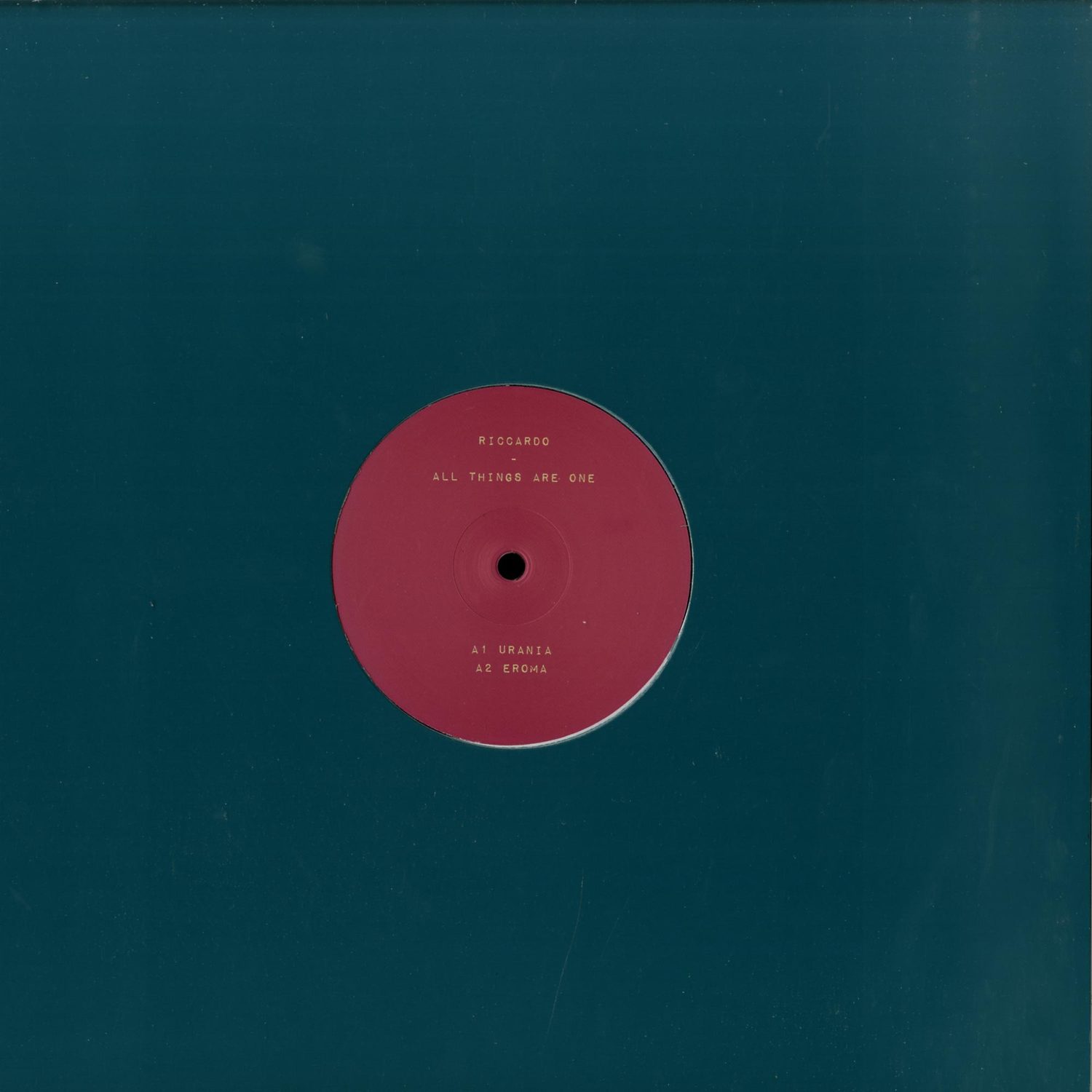 Riccardo - ALL THINGS ARE ONE