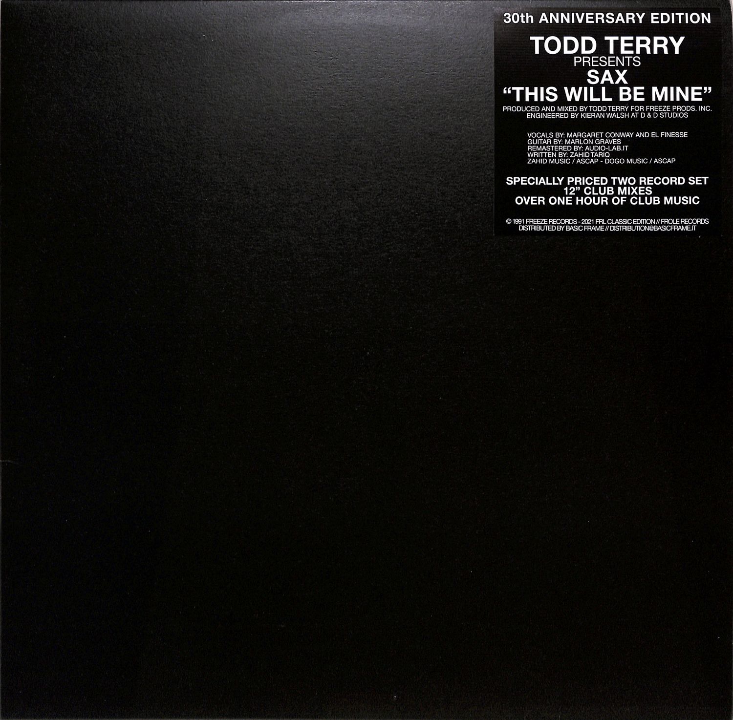Todd Terry Presents Sax - THIS WILL BE MINE 