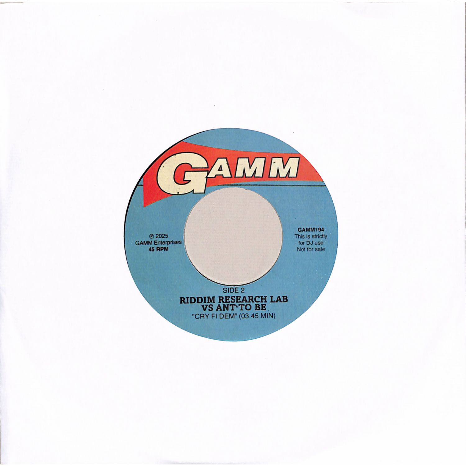 Riddim Research Lab - VS LAY-FAR & ANT TO BE 
