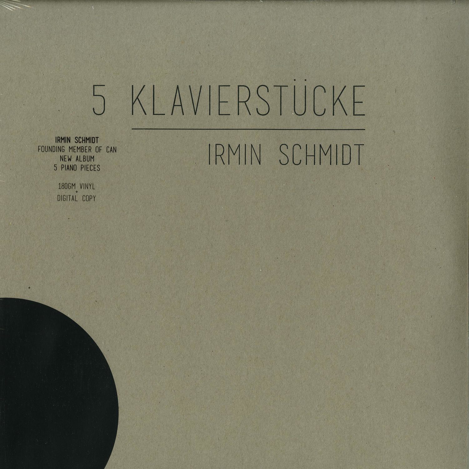 Irmin Schmidt - 5 KLAVIERSTUECKE 