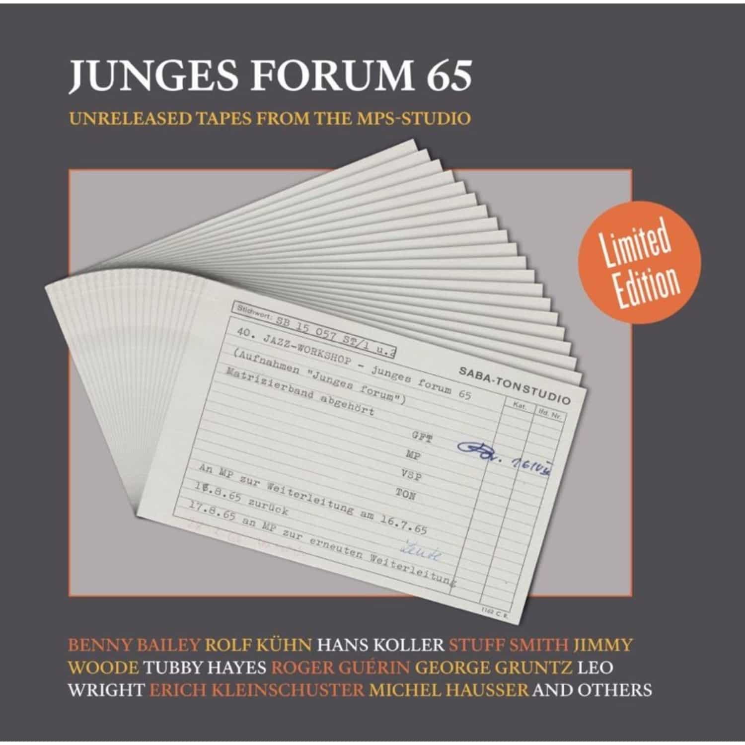 Rolf Khn, Hans Koller, Leo Wright & More - JUNGES FORUM 65 - UNRELEASED TRACKS FROM THE MPS-STUDIO 