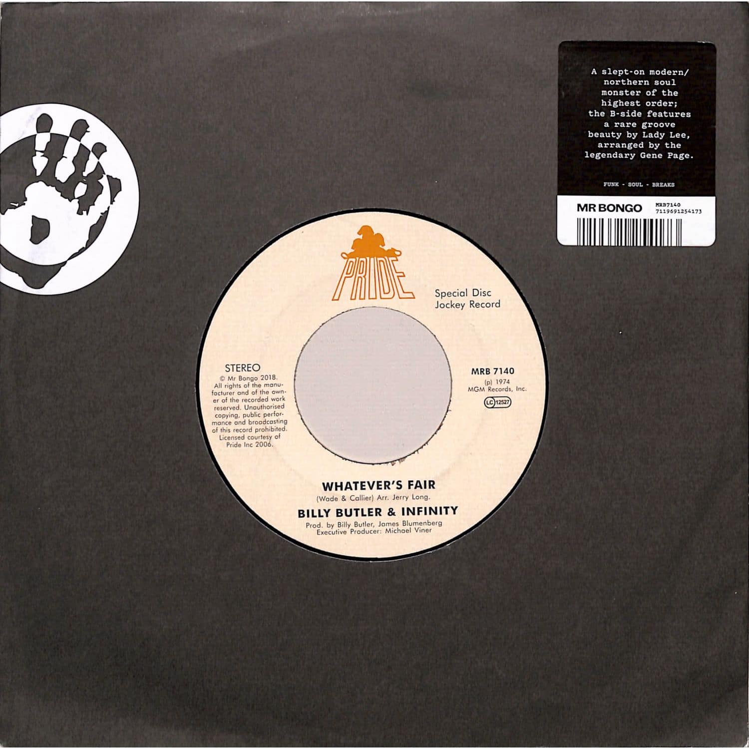 Billy Butler & Infinity - WHATEVER S FAIR