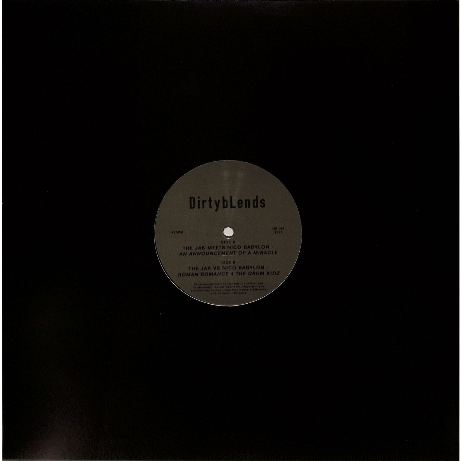 Nico Babylon / The Jak - AN ANNOUNCEMENT OF A MIRACLE / ROMAN ROMANCE 4 THE DRUM KIDZ