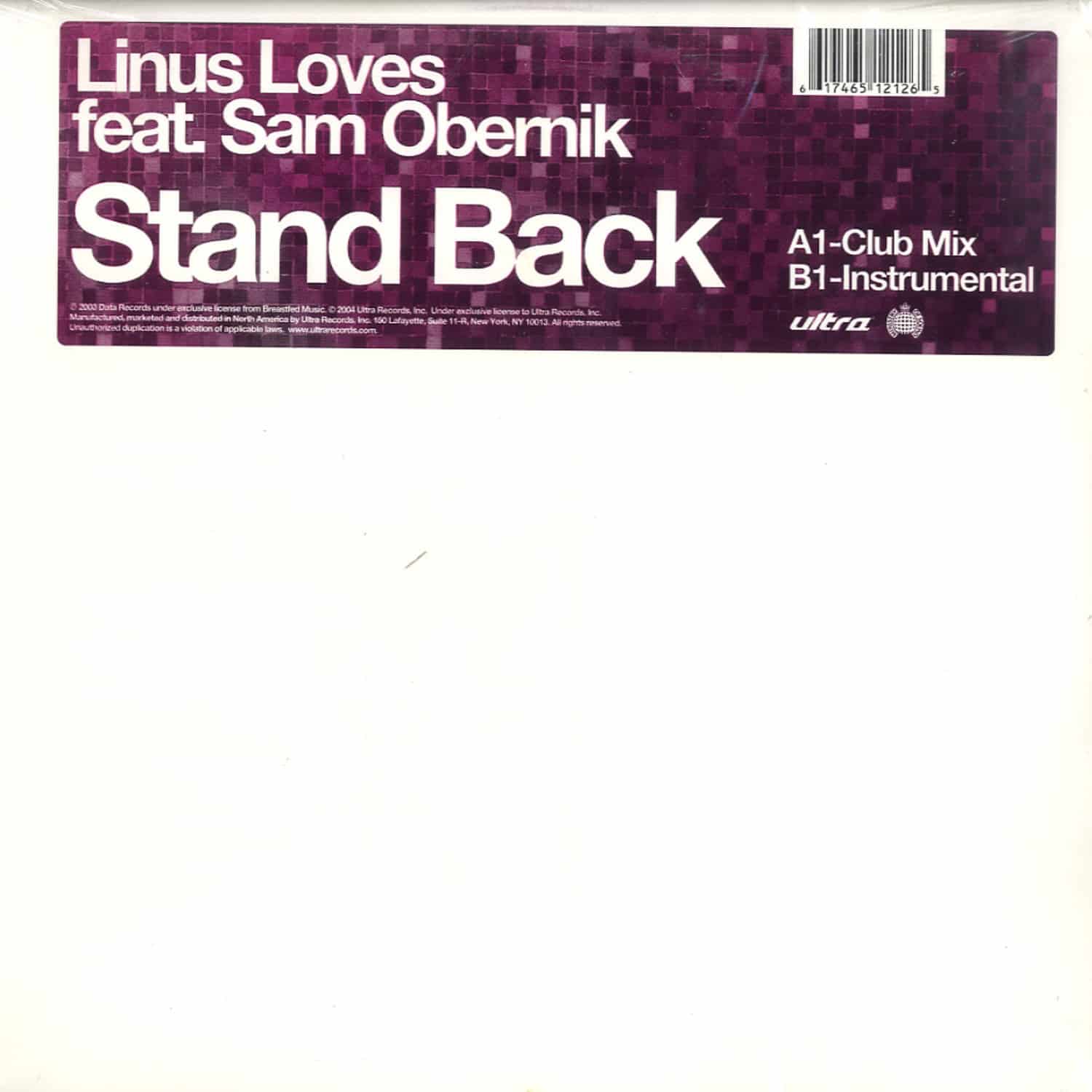 Linus Loves ft. Sam Obernick - STAND BACK