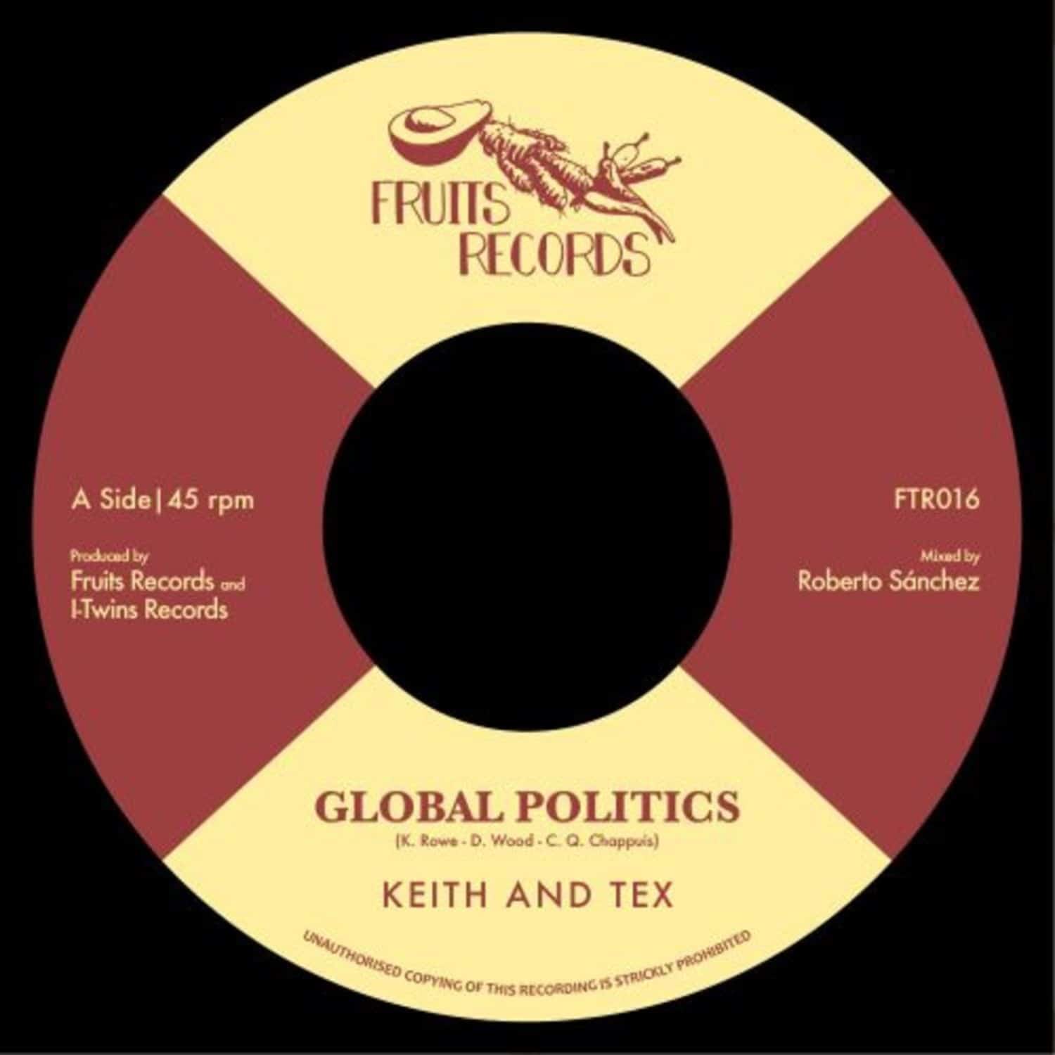 Keith and Tex / The I-Twins - GLOBAL POLITICS / I TAKE THE RISK 