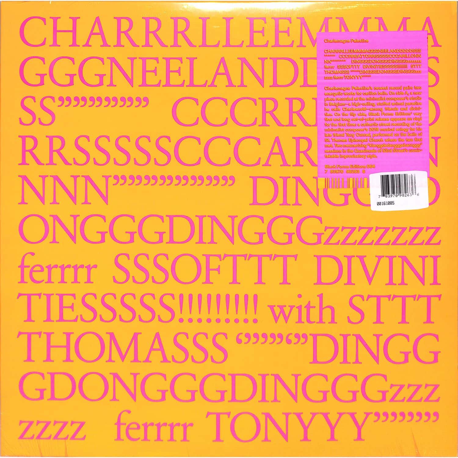 Charlemagne Palestine - CHARRRLLEEMMMA GGGNEELANDDDDDS SS - - - - - - 