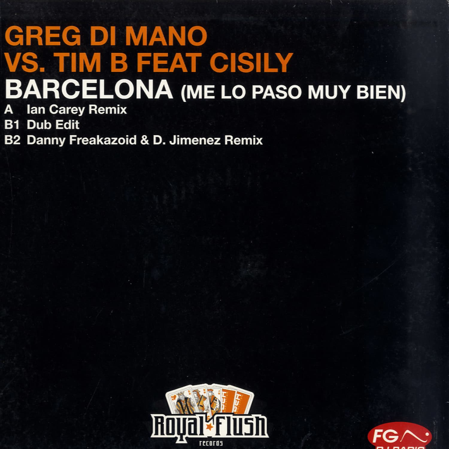 Greg Di Mano vs Tim B feat Cisily - BARCELONA