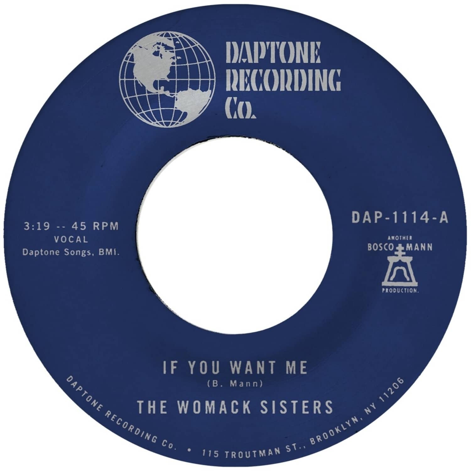 The Womack Sisters - IF YOU WANT ME / I JUST DON T WANT YOU 