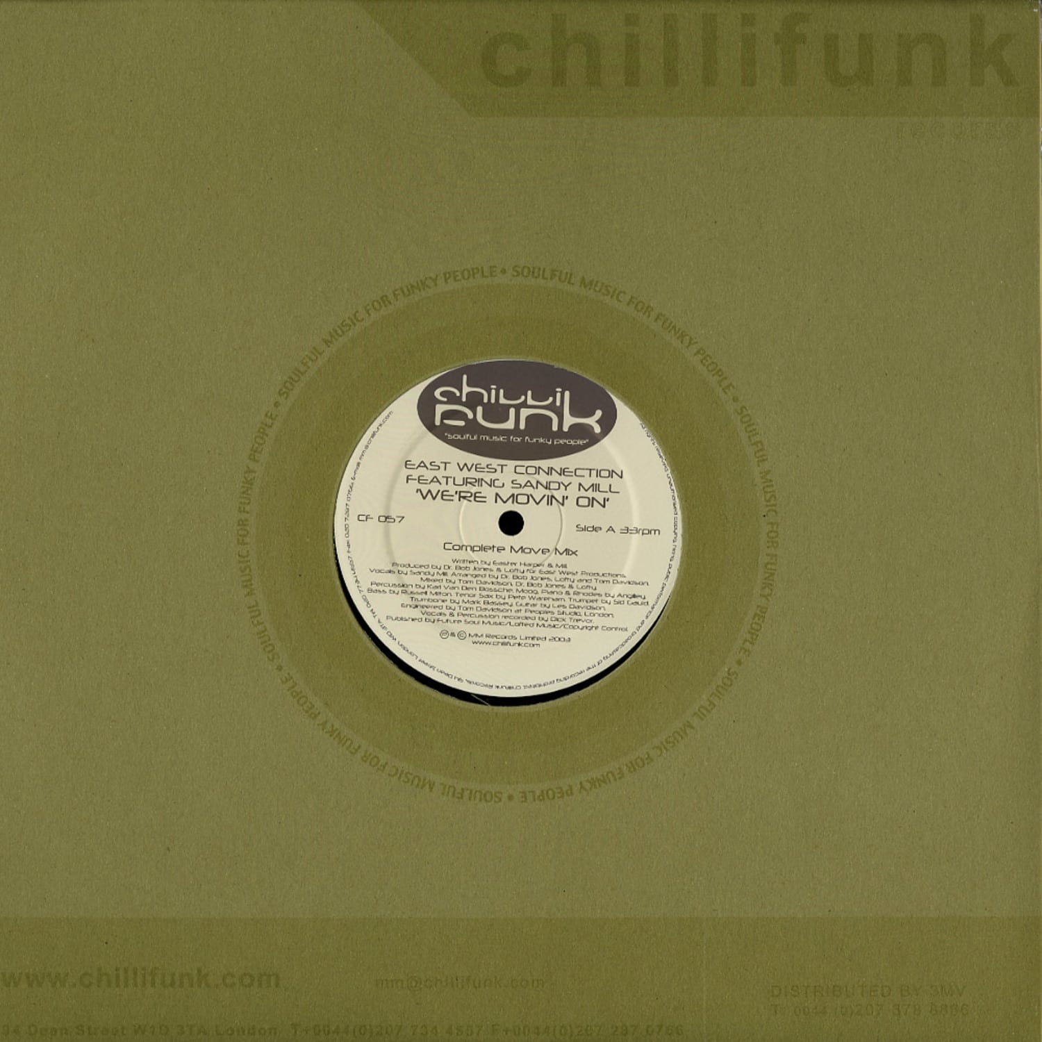 East West Connection Feat. Sandy Mill - WE RE MOVIN ON