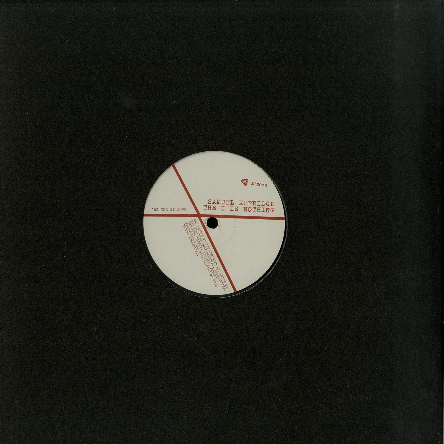 Samuel Kerridge - THE I IS NOTHING