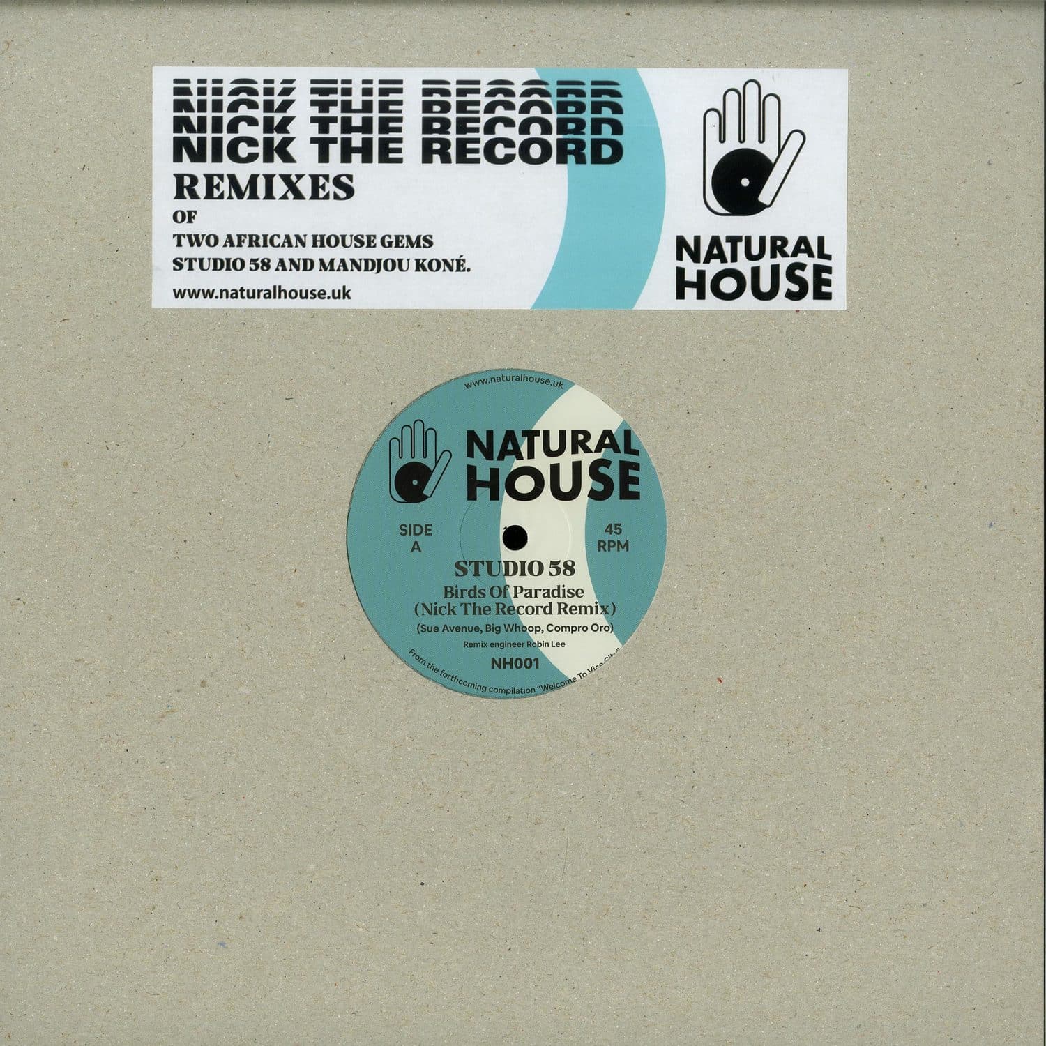 Studio58 / Mandjou Kone - NICK THE RECORD REMIXES