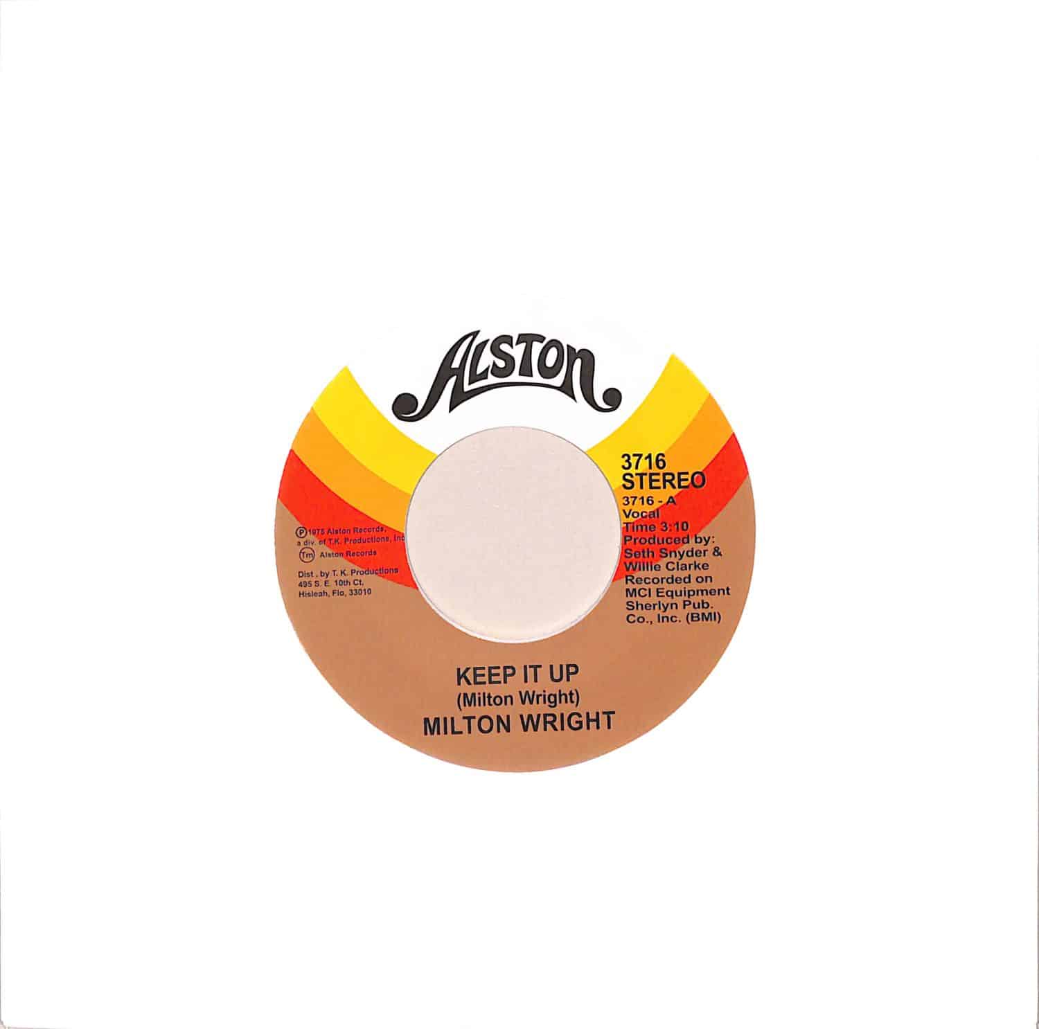 Milton Wright - KEEP IT UP 