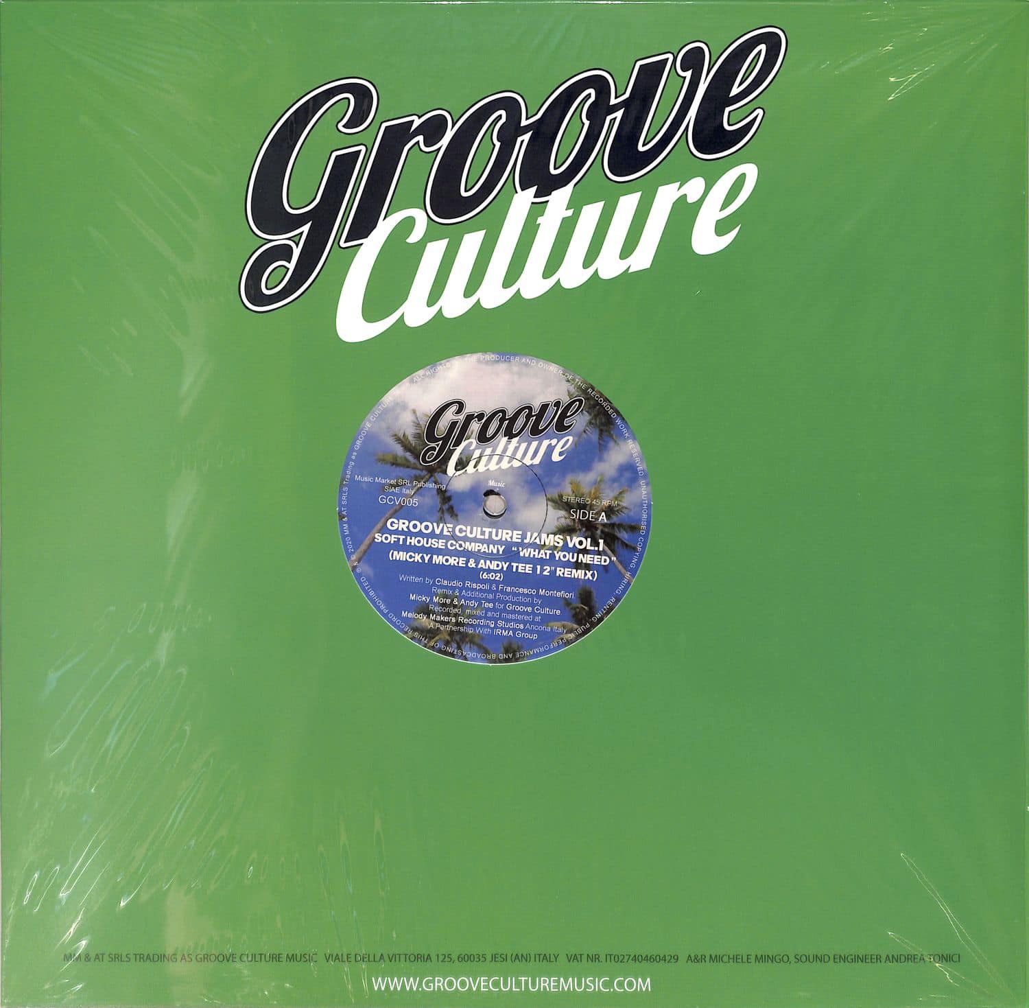 Soft House Company / Micky More & Andy Tee - GROOVE CULTURE JAMS VOL.1