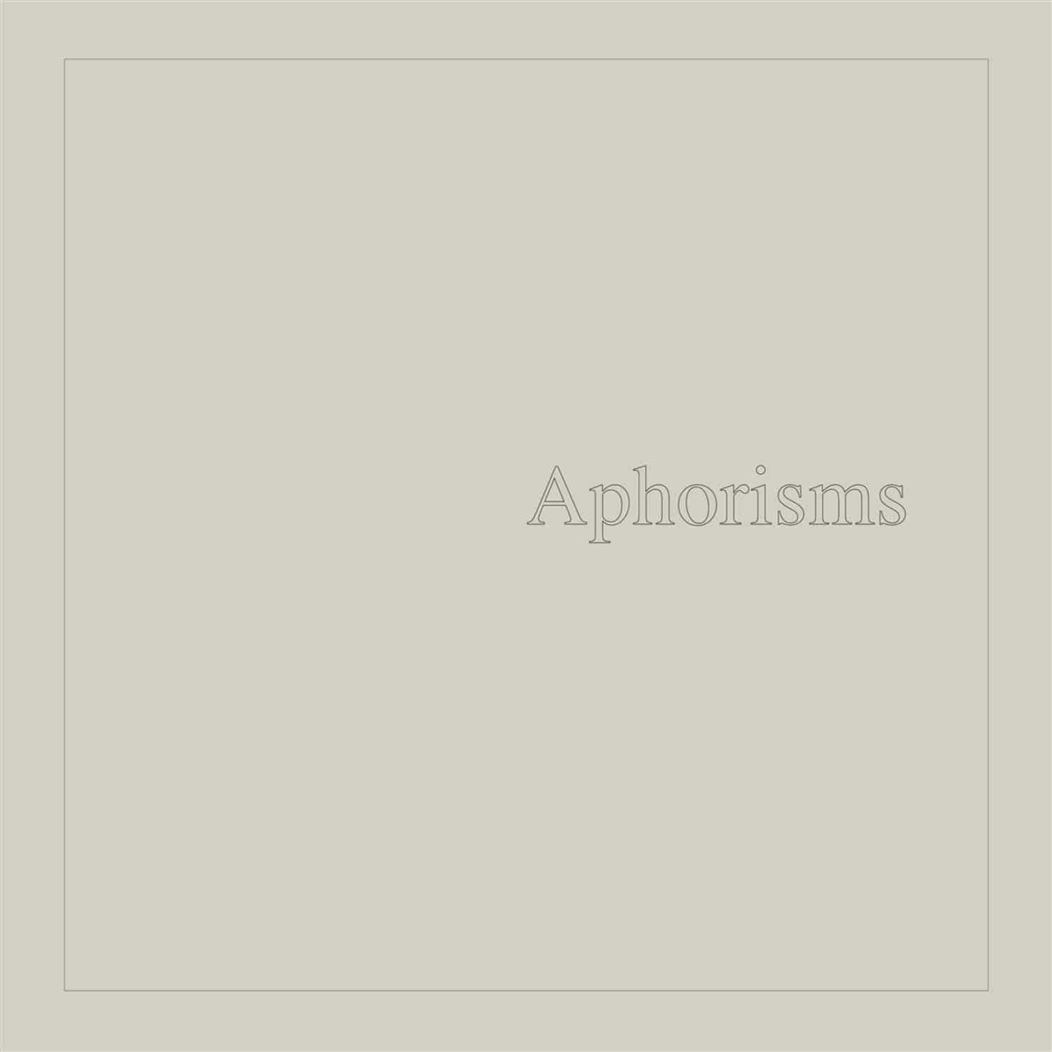  Graham Lambkin - APHORISMS 