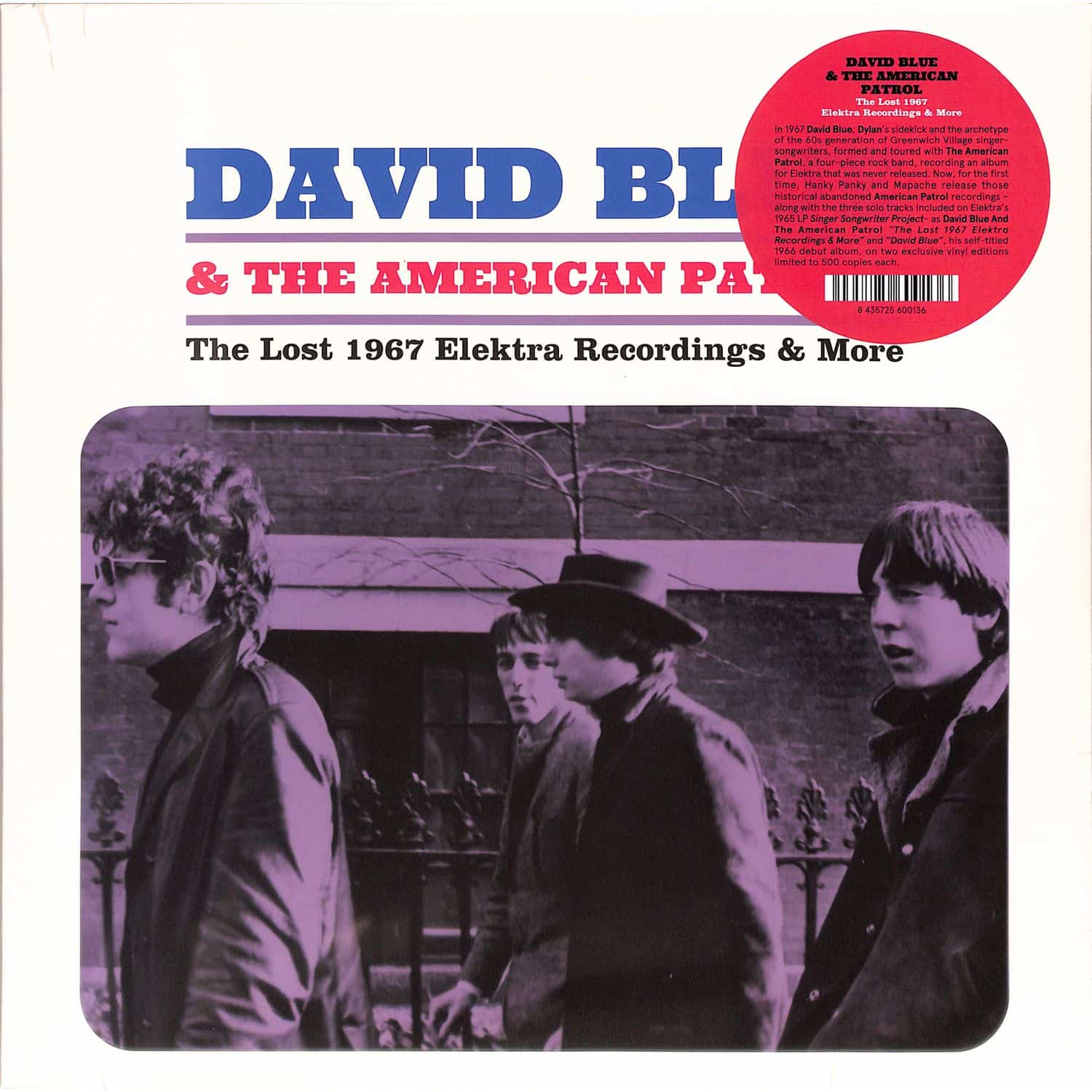 David Blue & The American Patrol - THE LOST 1967 ELEKTRA RECORDINGS MORE 