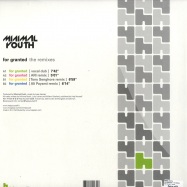 Back View : Minimal Youth - FOR GRANTED - THE REMIX - Help Yourself / hy004